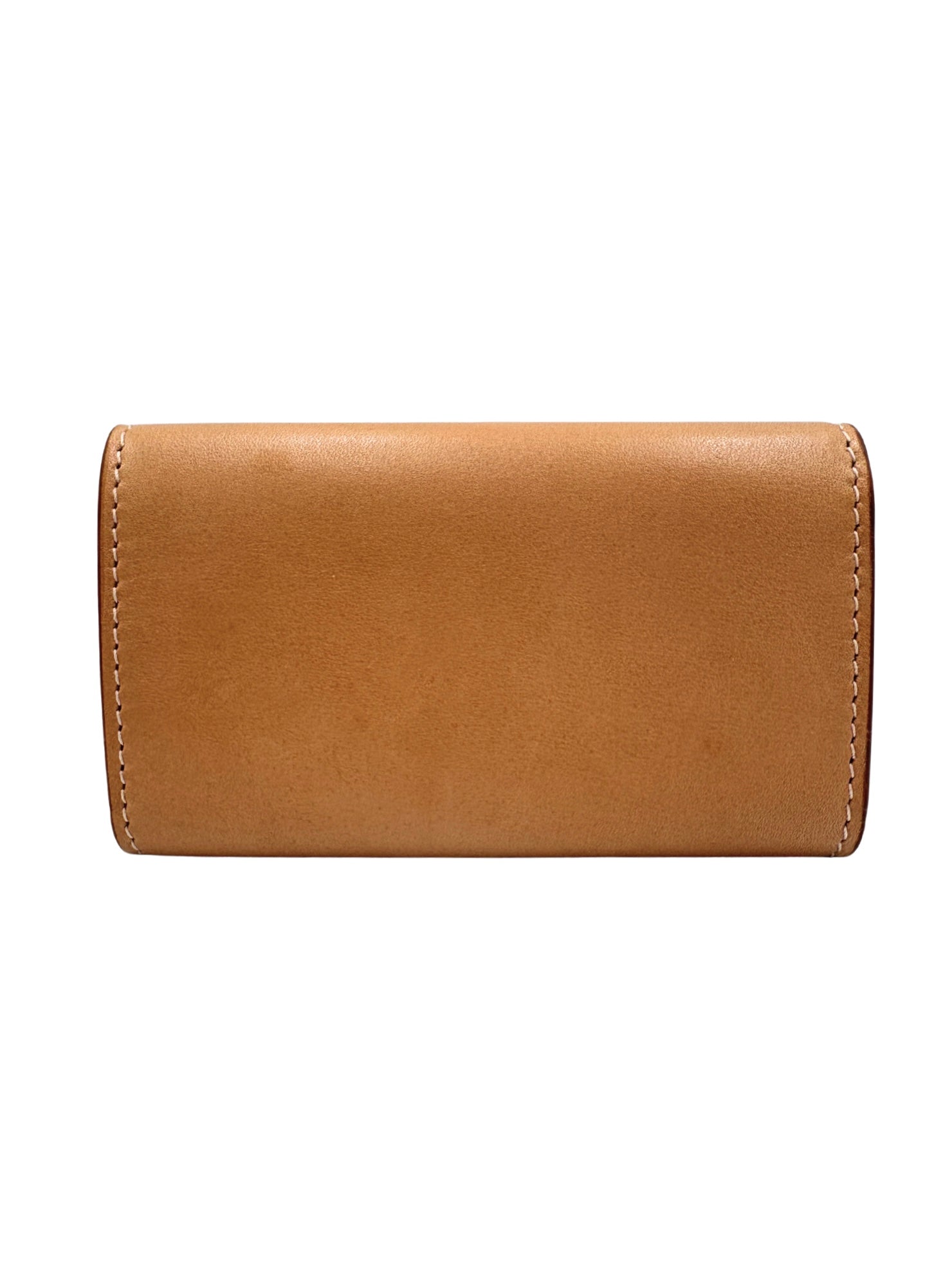 Slim Key Case Pouch in Tan Smooth Leather