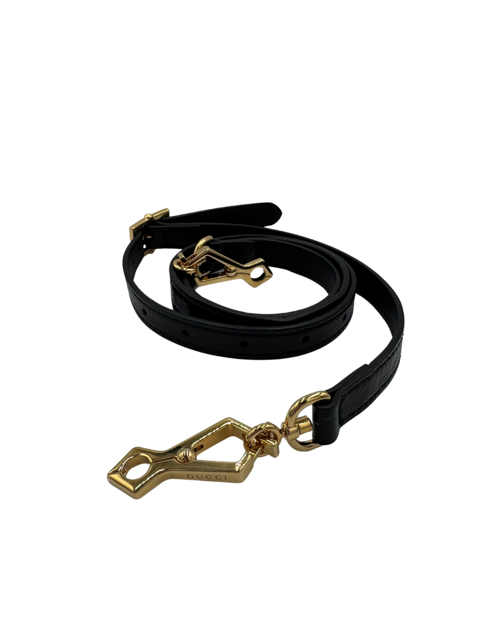 Ophidia Boston Bag in Black Suede & Patent Leather