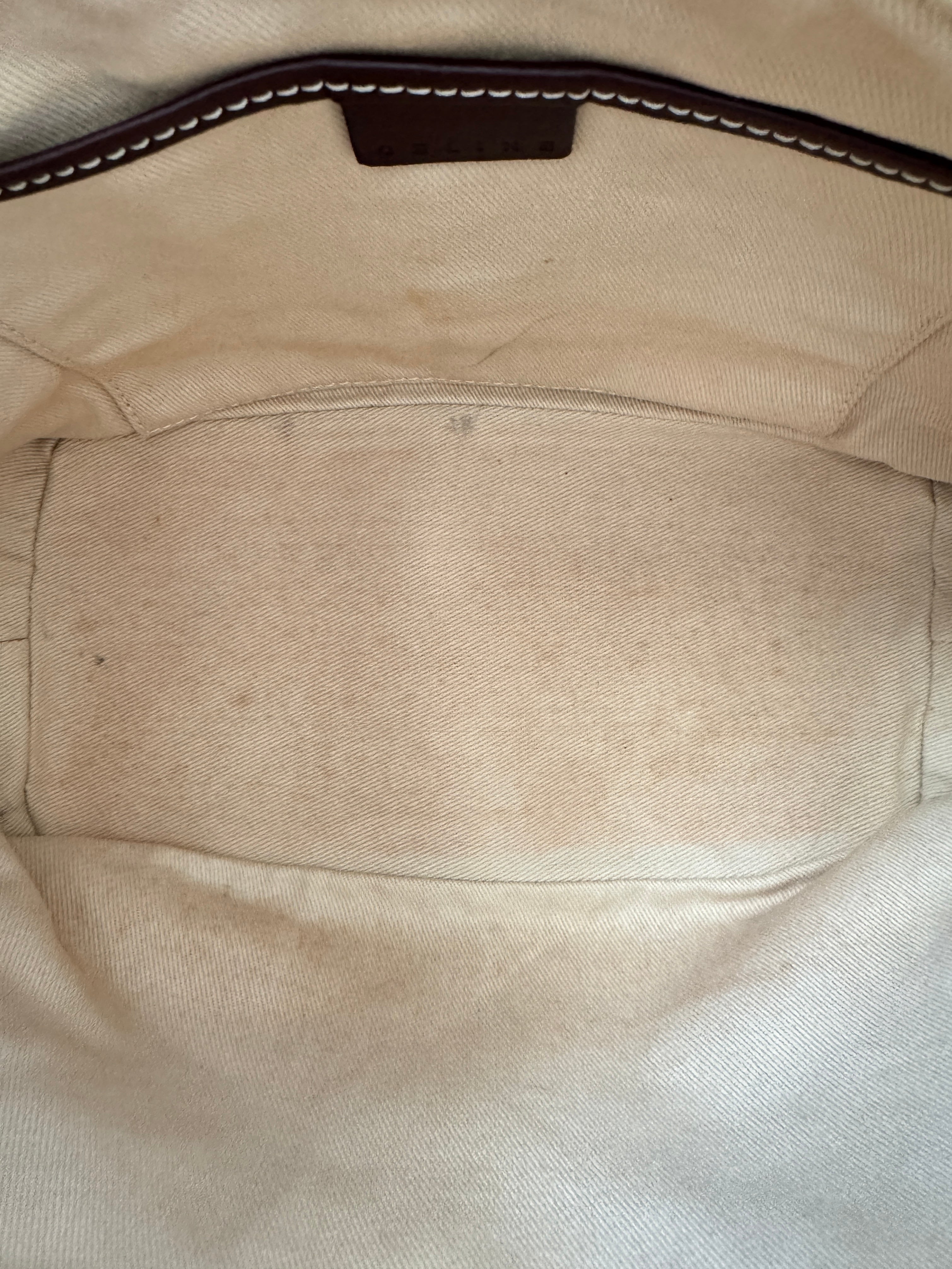 Vintage Triomphe Monogram Shoulder Bag Pochette in Ivory Canvas