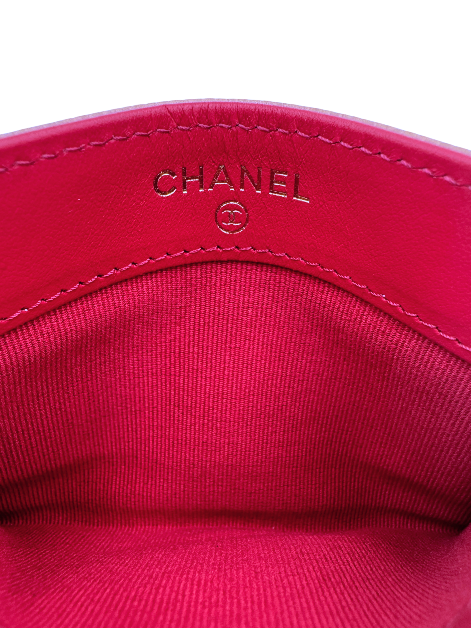 Quilted Classic CC Card Holder Wallet in Blush Nude Caviar Leather