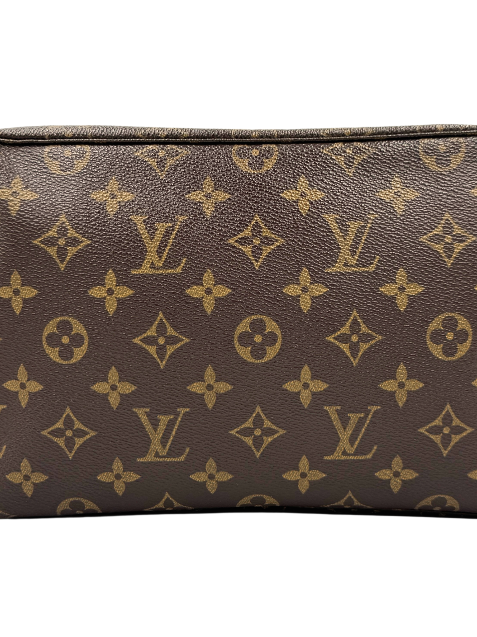 Vintage Trousse Toilette 28 Travel Toiletry Case in Brown Monogram Coated Canvas