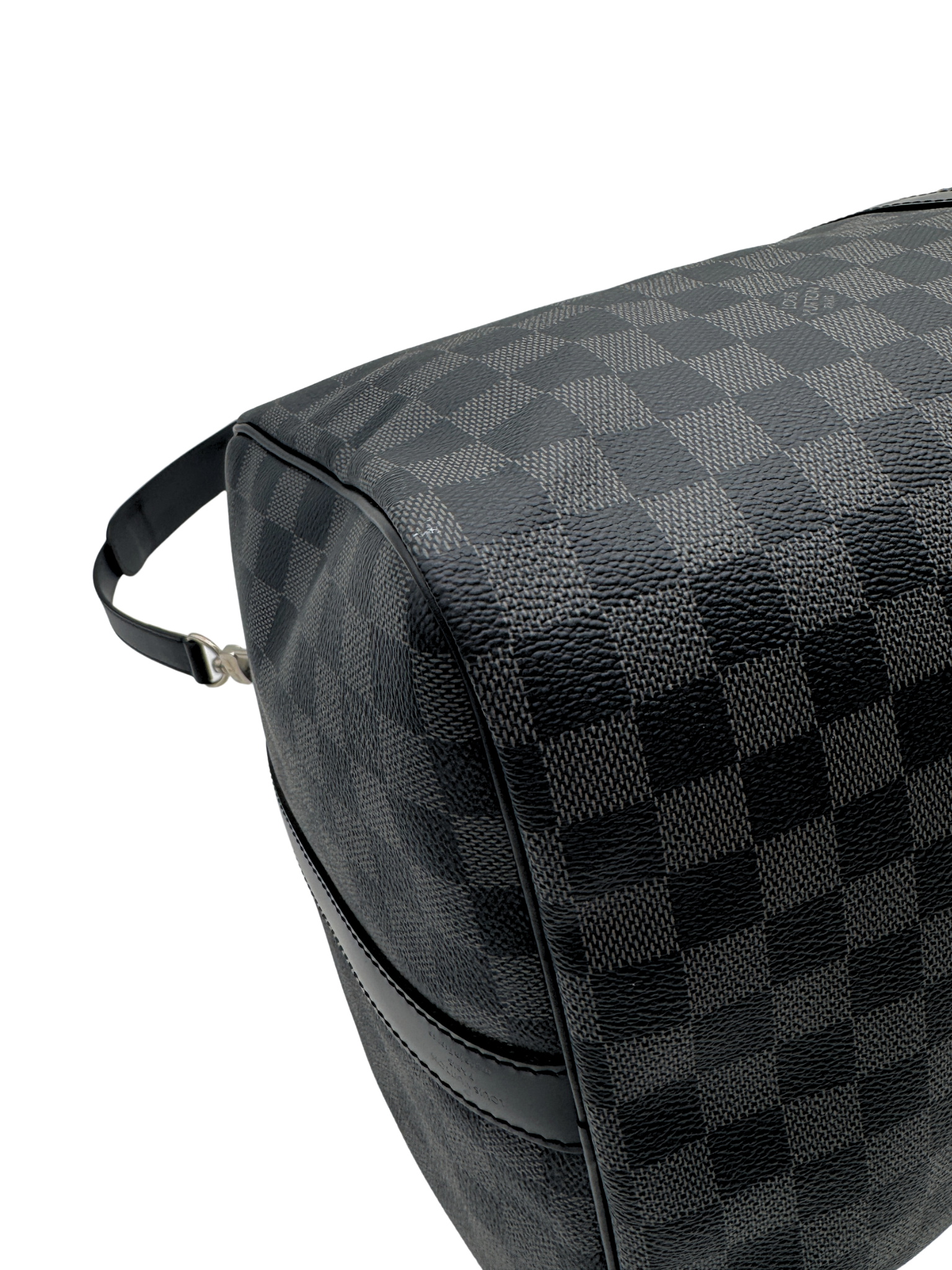 Louis Vuitton Keepall 55 Bandouliere Weekender Duffel Bag in Damier Graphite Coated Canvas