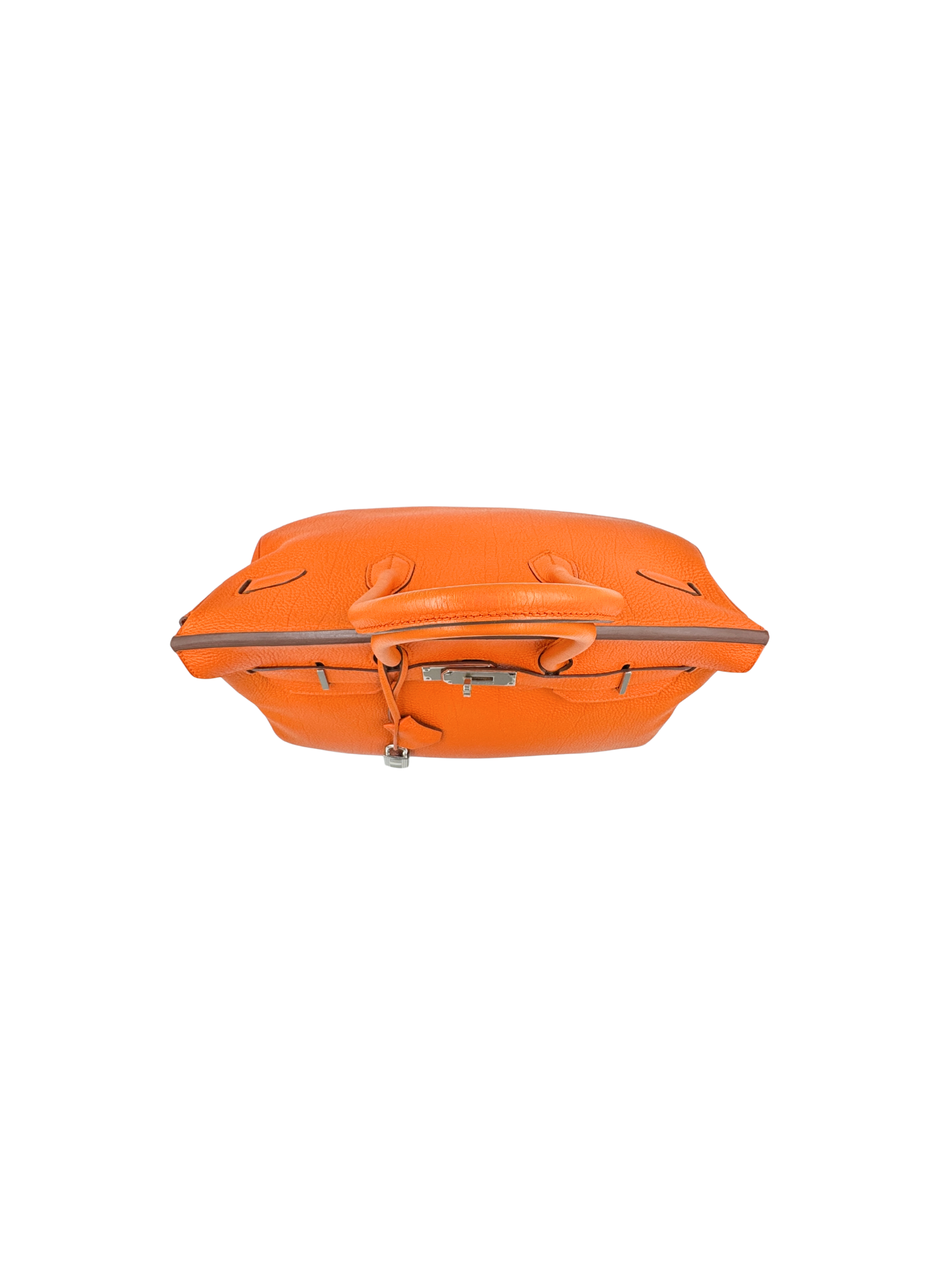 2011 Birkin 35 Tote Bag with Top Handle in Orange Togo Leather with Palladium Hardware