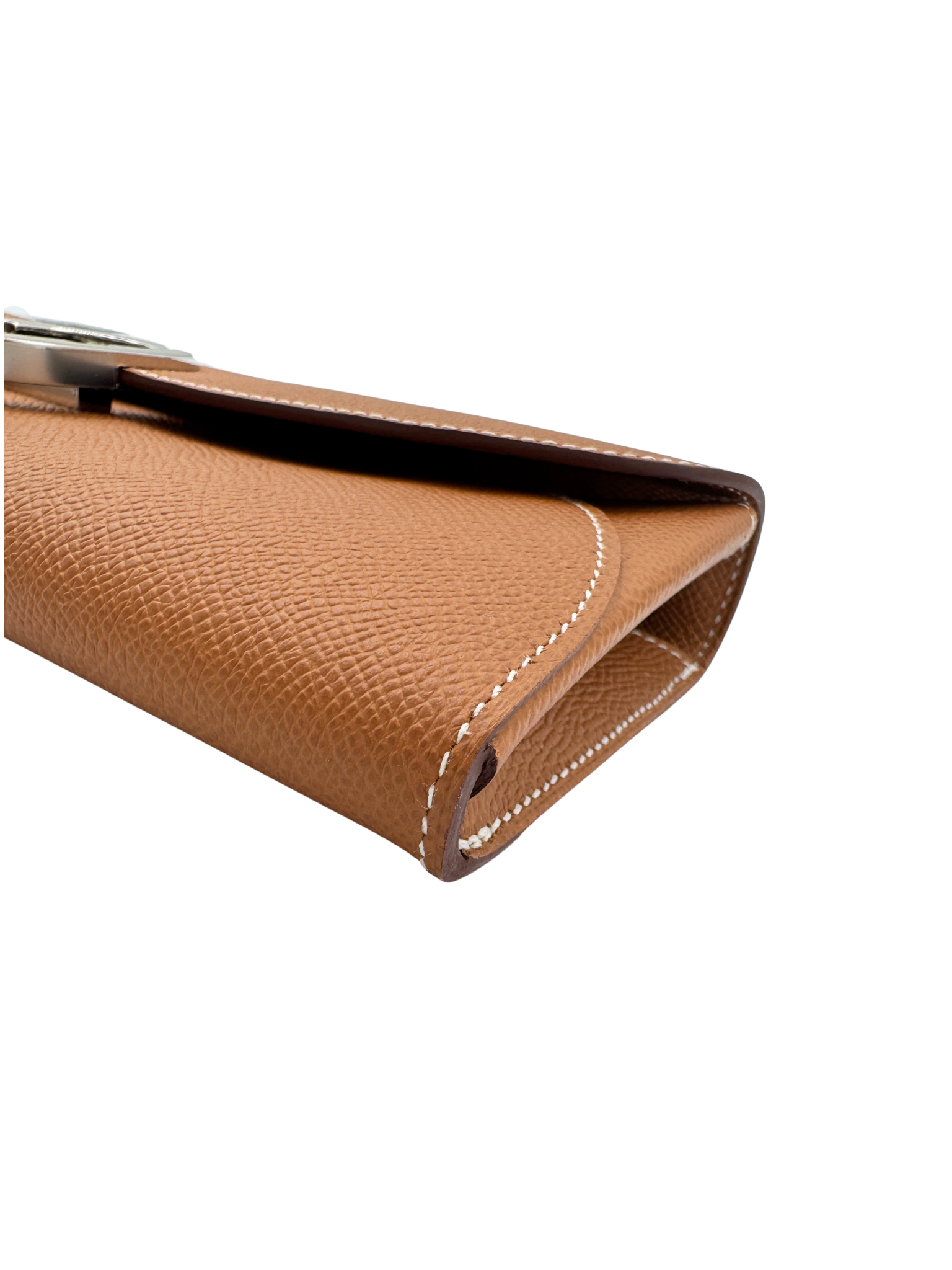 Maillon Wallet To Go with Chaine D'Ancre Buckle in Gold Epsom Leather with Palladium Hardware