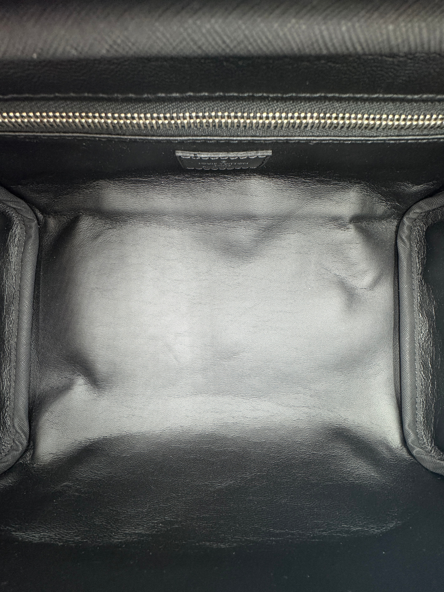 Dopp Kit Double-Zip Travel Toiletry Pouch / Travel Organizer in Damier Graphite Coated Canvas