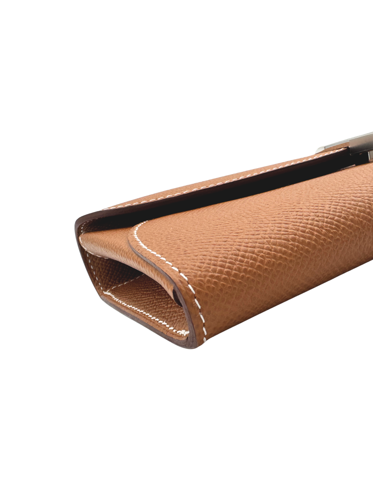 Maillon Wallet To Go with Chaine D'Ancre Buckle in Gold Epsom Leather with Palladium Hardware