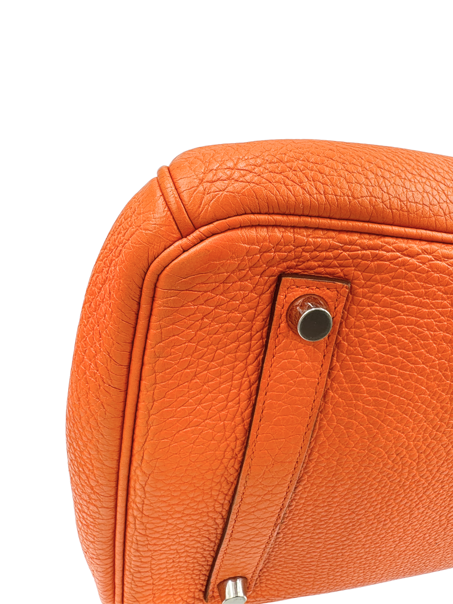 2011 Birkin 35 Tote Bag with Top Handle in Orange Togo Leather with Palladium Hardware
