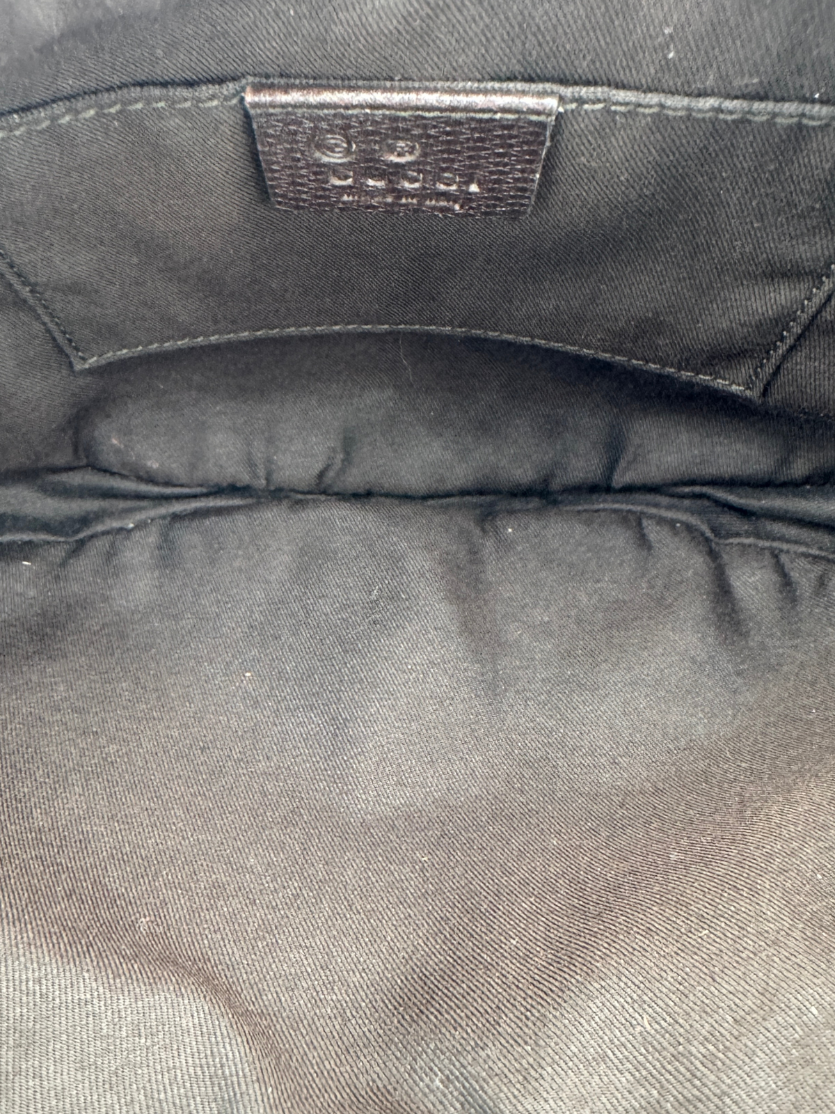 Vintage Tom Ford Era GG Logo Hobo Shoulder Bag in Brown Monogram GG Supreme Canvas