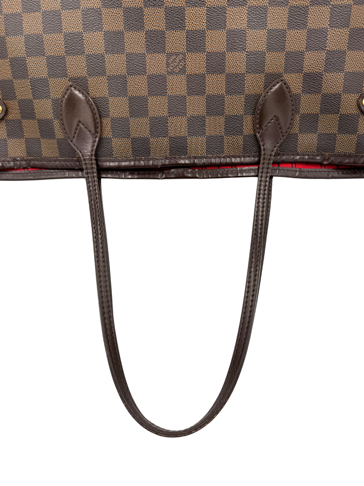 Neverfull MM Shopping Tote Bag in Damier Ebene Coated Canvas