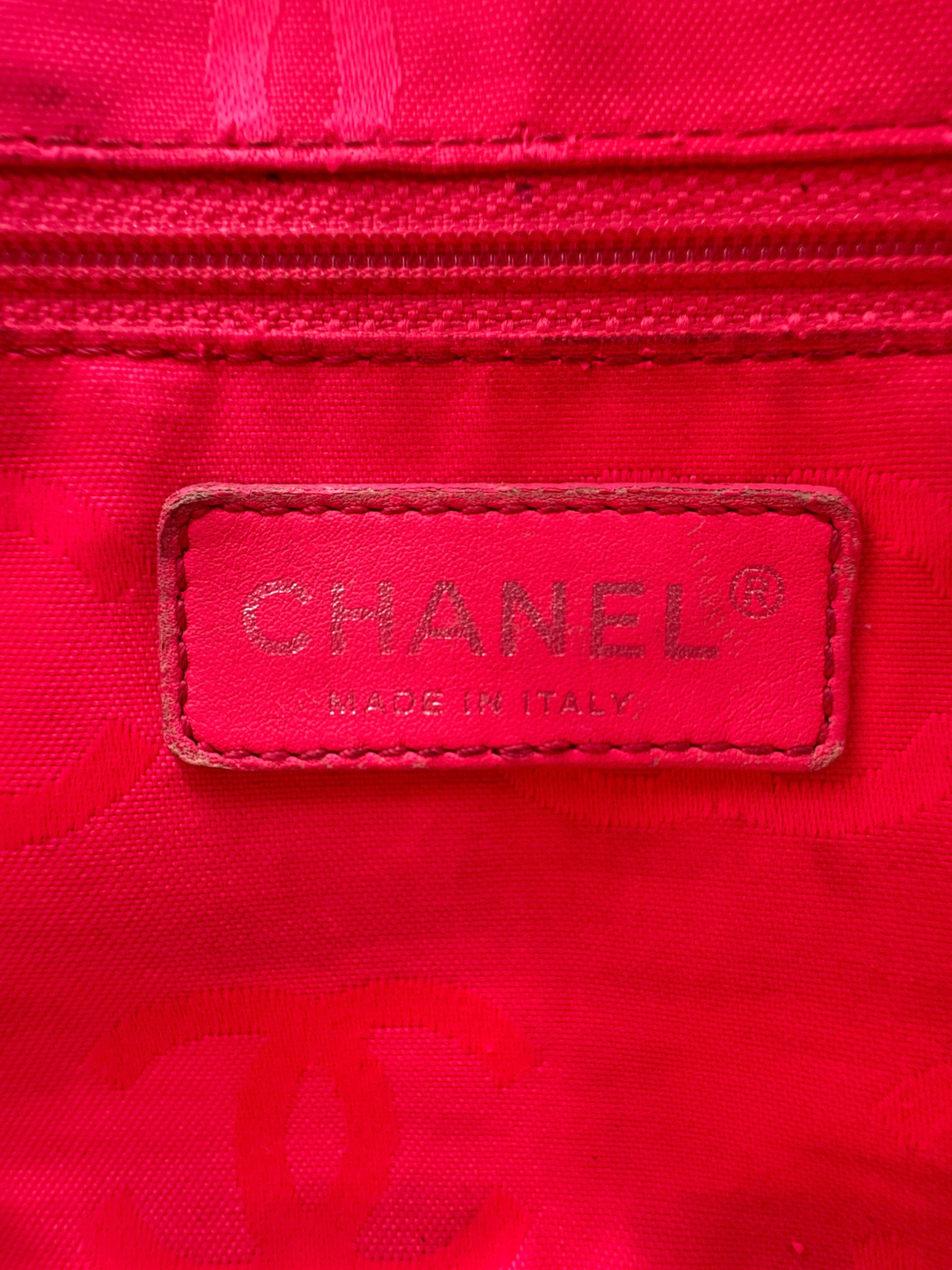 Vintage Karl Lagerfeld Era CC Cambon Ligne Quilted Shoulder Bag in Black Leather