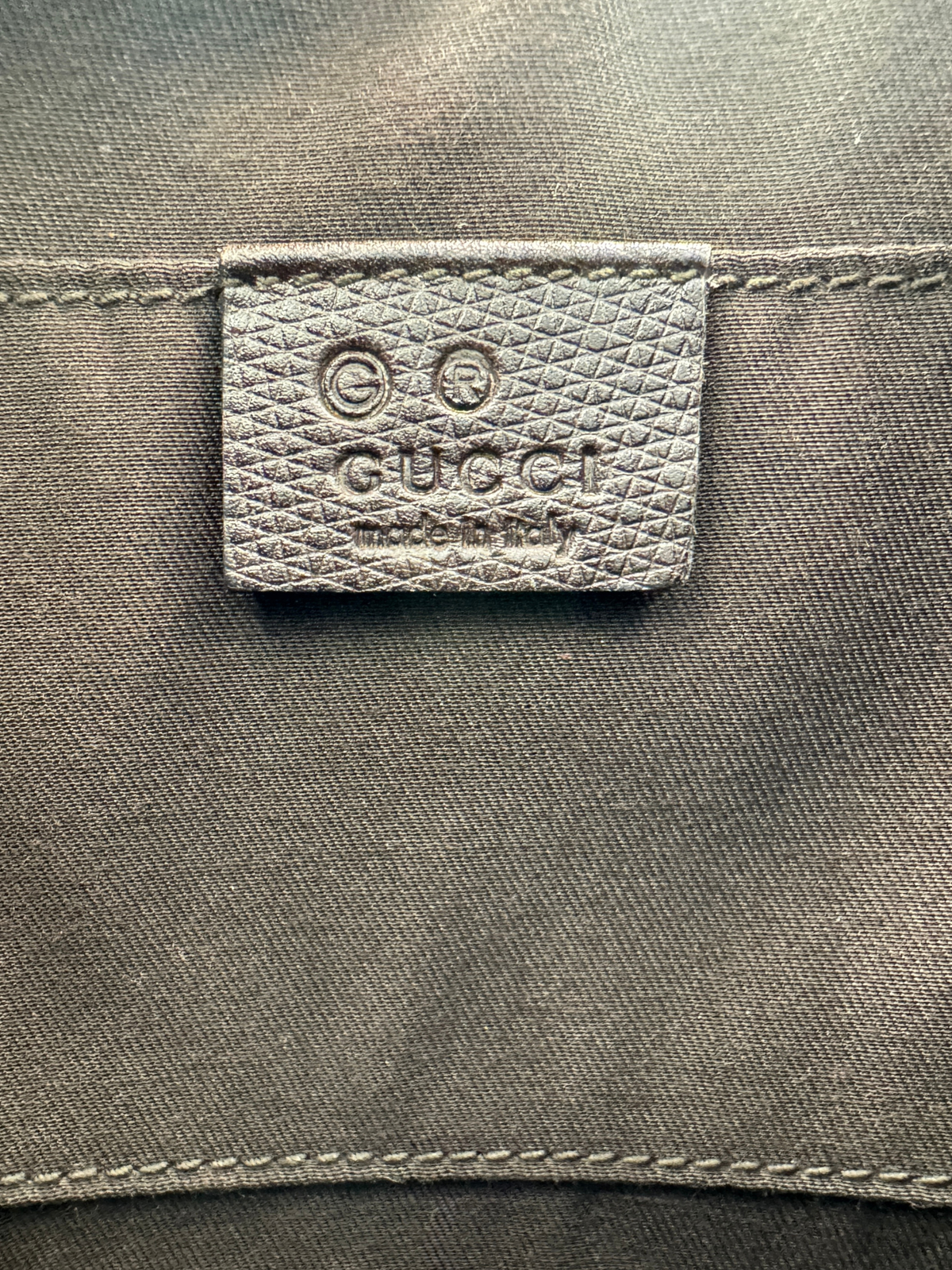 Vintage Tom Ford Era GG Logo Hobo Shoulder Bag in Brown Monogram GG Supreme Canvas