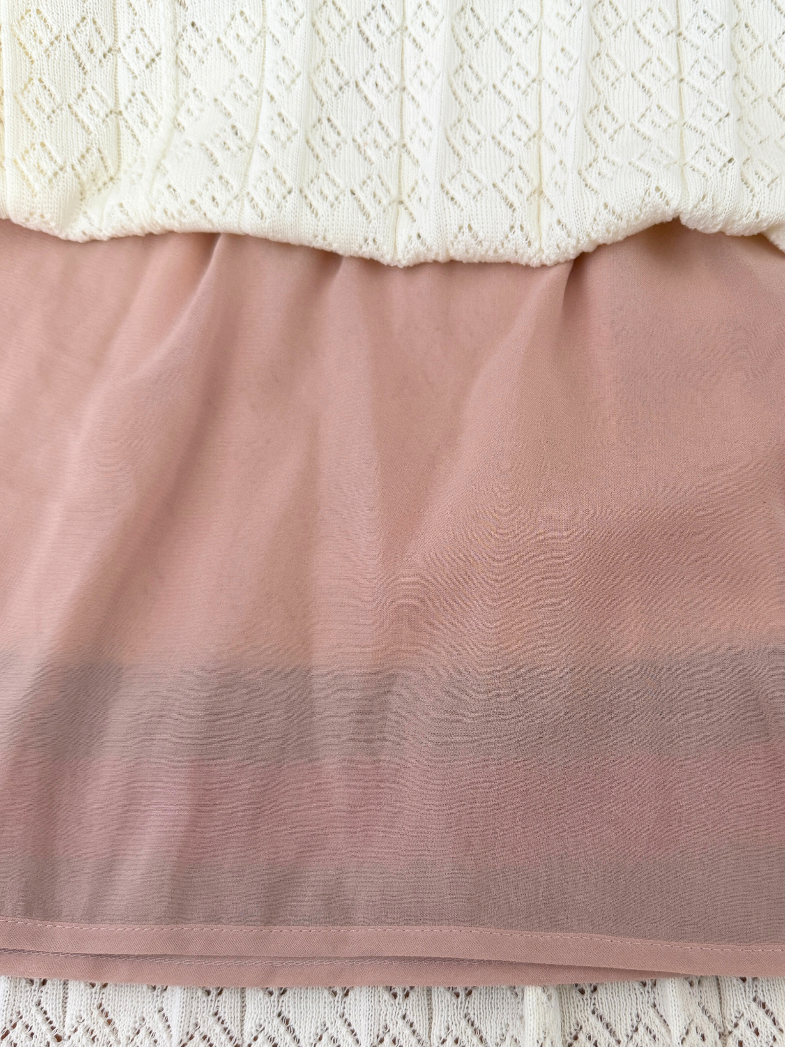 Size L GG Monogram Pleated Midi Skirt in Ivory Knit with Gucci Web Trim