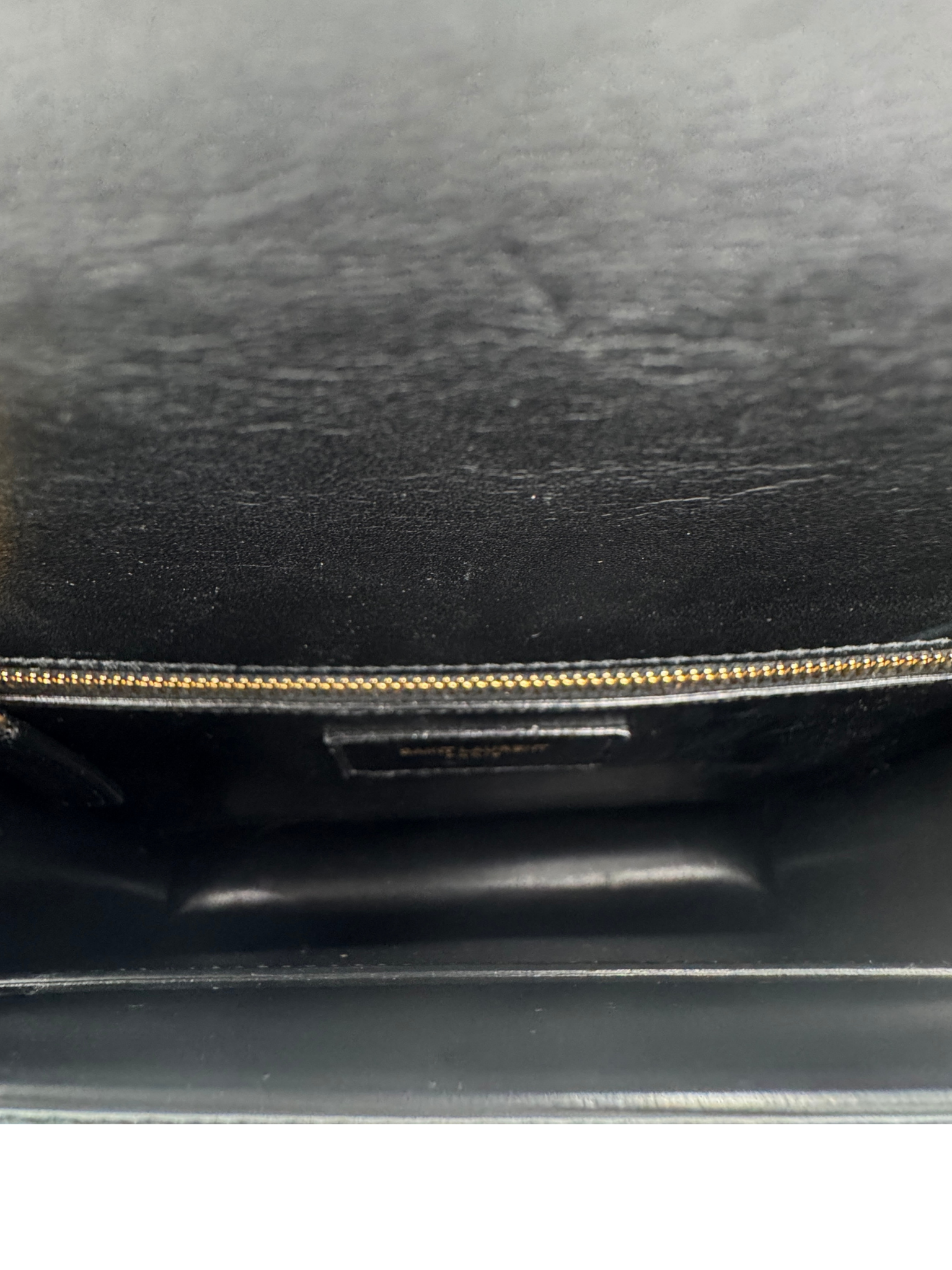 Le Carré Shoulder Bag in Ivory Canvas with Black Leather Trim