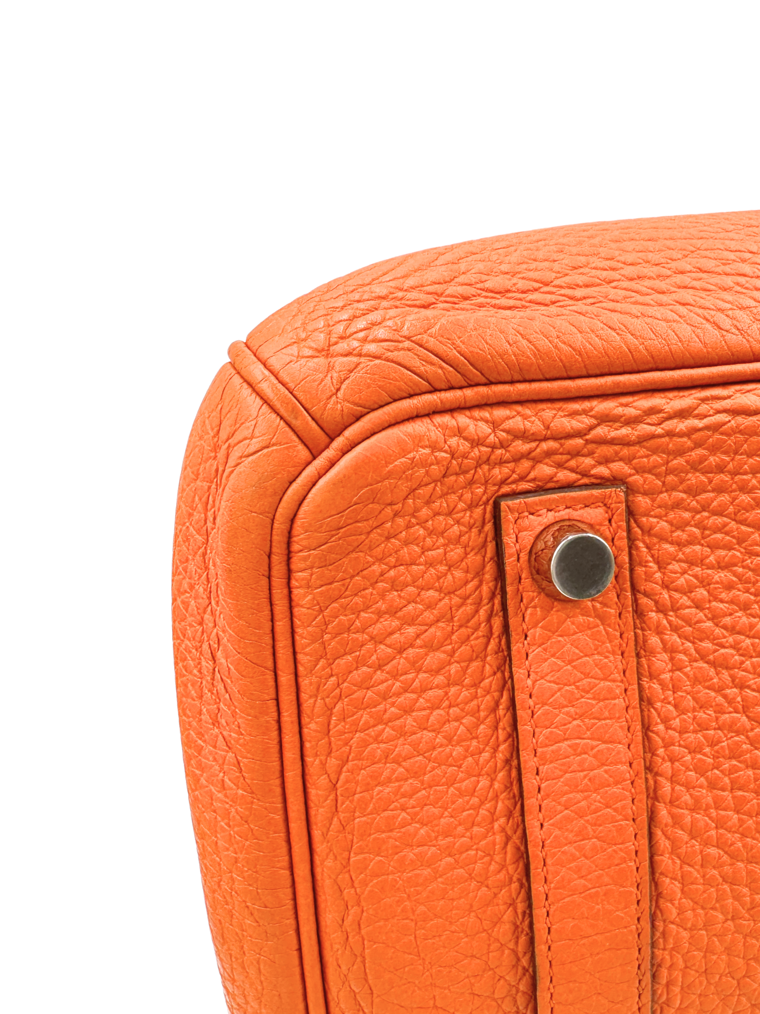 2011 Birkin 35 Tote Bag with Top Handle in Orange Togo Leather with Palladium Hardware