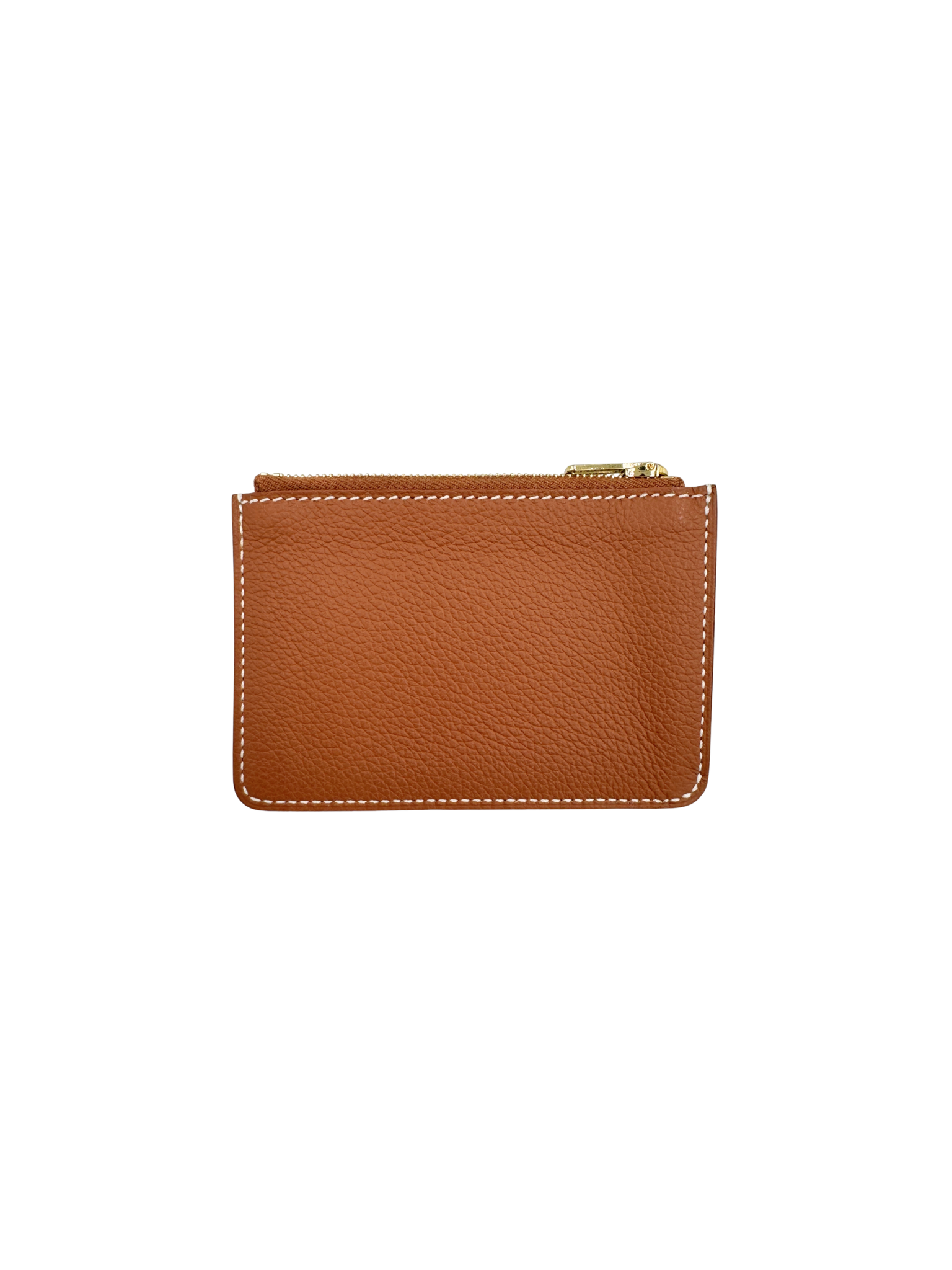 Constance Slim Compact Wallet with Removable Card Holder in Gold Evercolor Leather with Gold Hardware