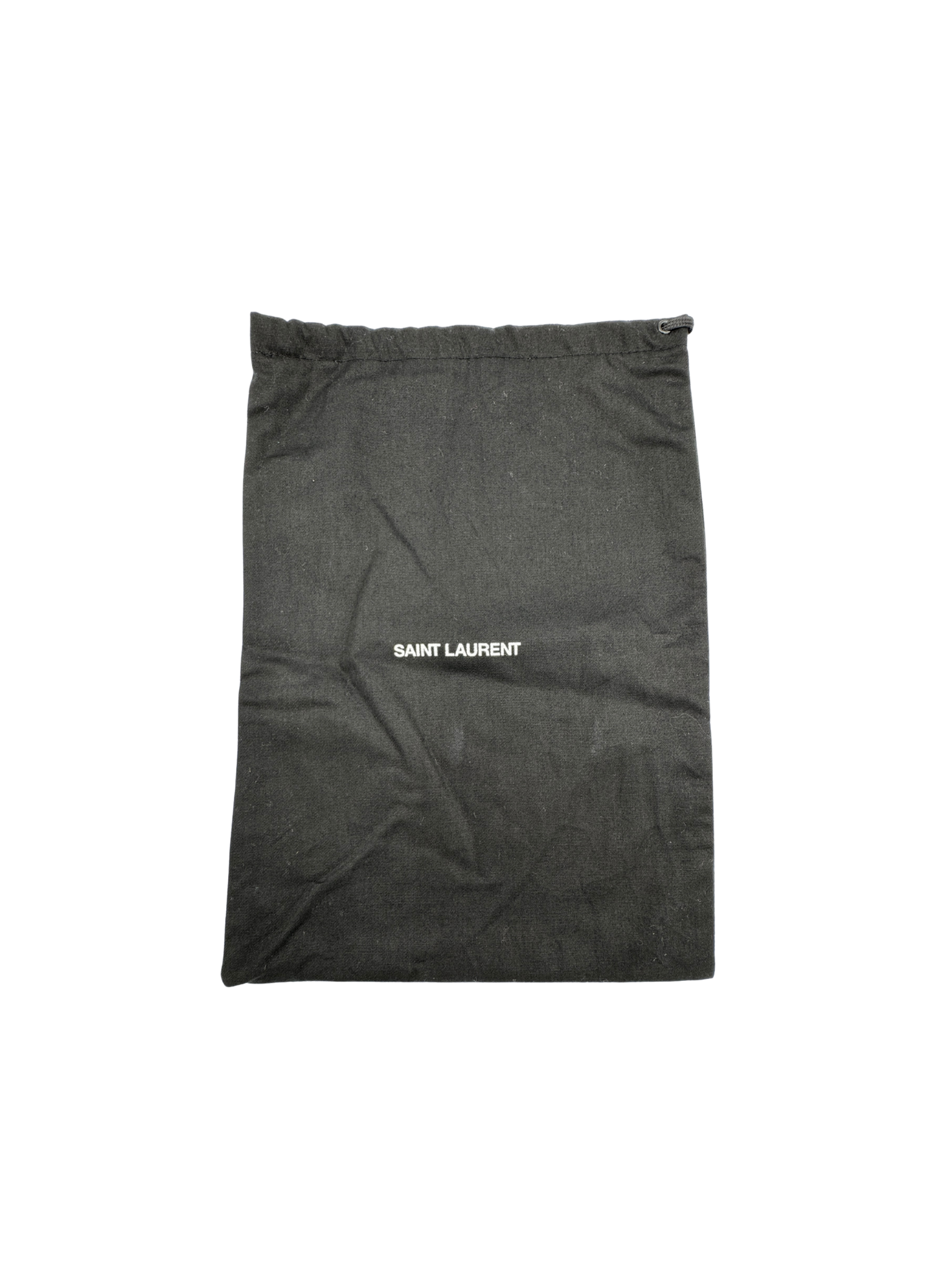 Le Carré Shoulder Bag in Ivory Canvas with Black Leather Trim