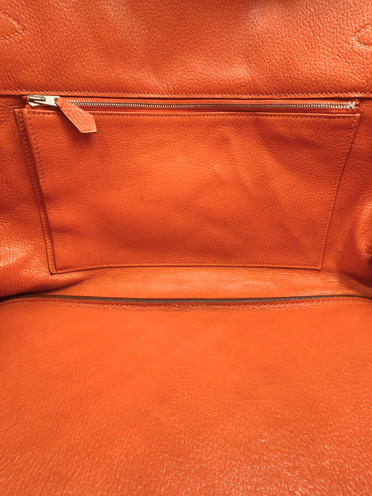 2011 Birkin 35 Tote Bag with Top Handle in Orange Togo Leather with Palladium Hardware