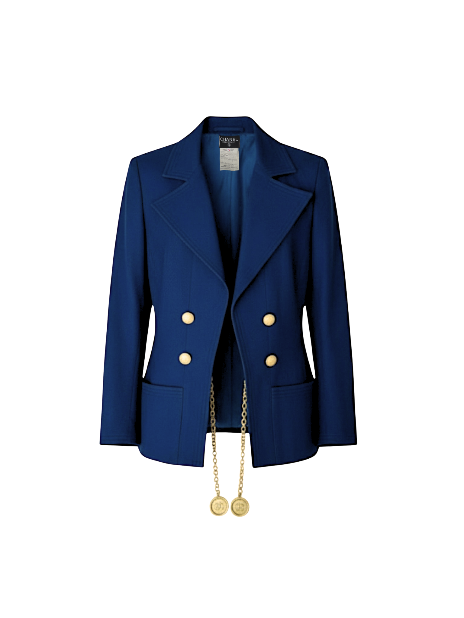 Chanel Size M / FR 42 Vintage 1993 Blazer Jacket with CC Medallion