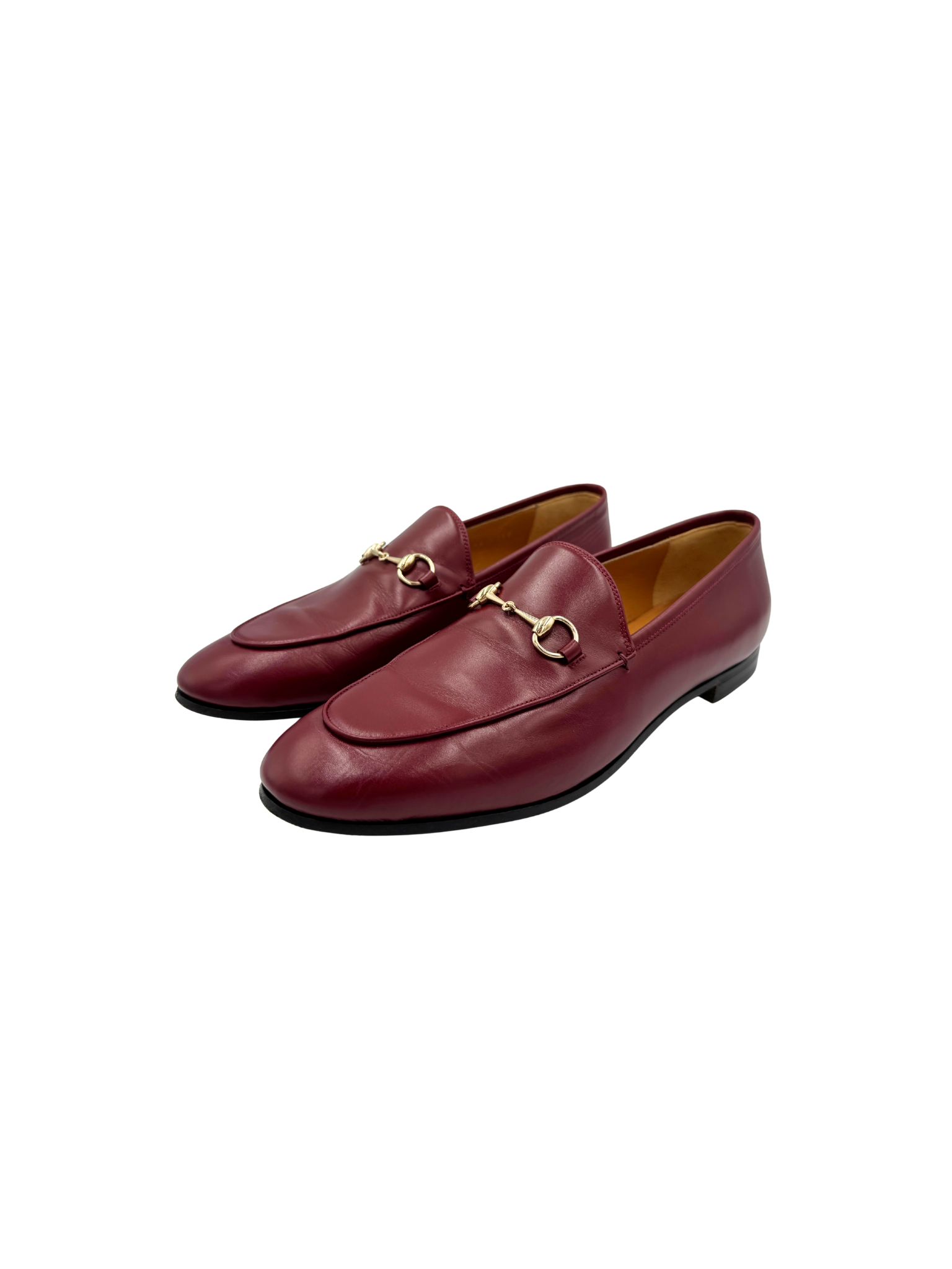 Size 42 Jordaan Horsebit Loafers in Rosso Ancora Burgundy Leather