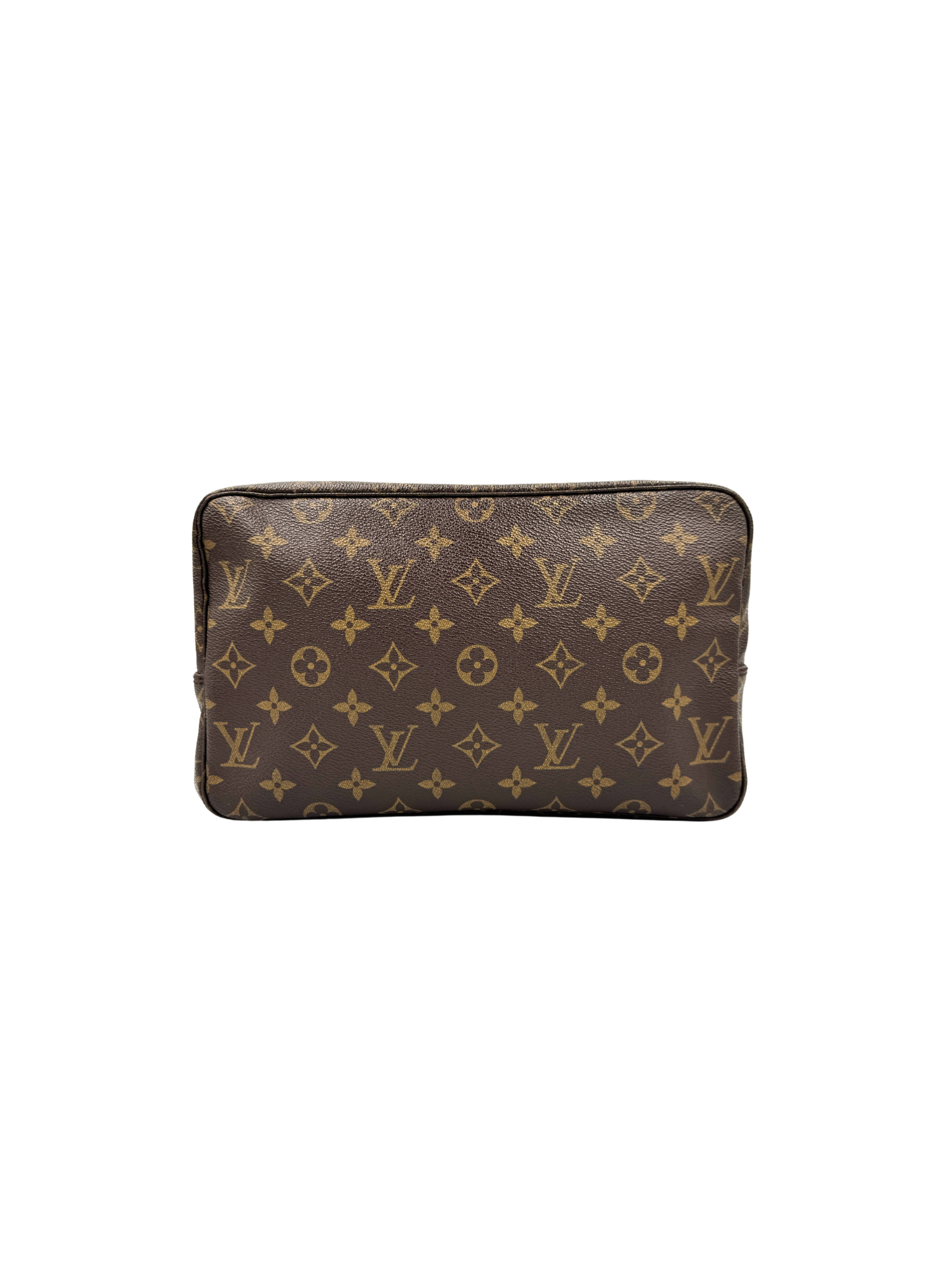 Vintage Trousse Toilette 28 Travel Toiletry Case in Brown Monogram Coated Canvas