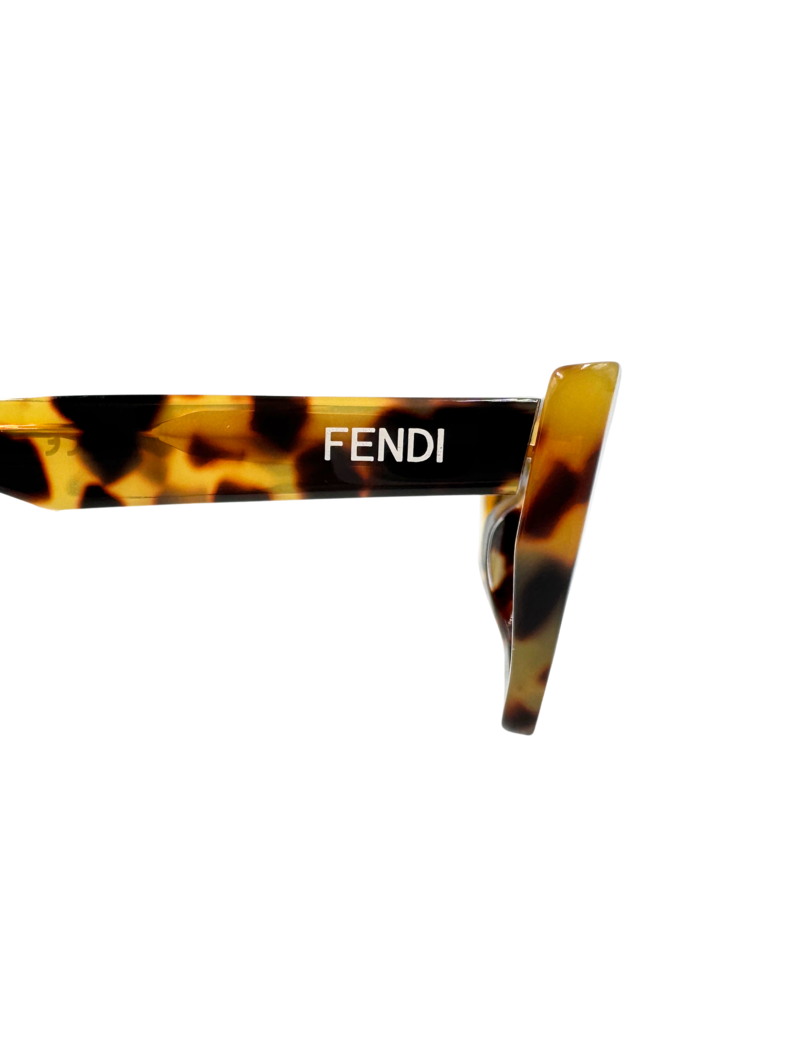 Cat-Eye Sunglasses with Cutouts in Brown Tortoise Acetate