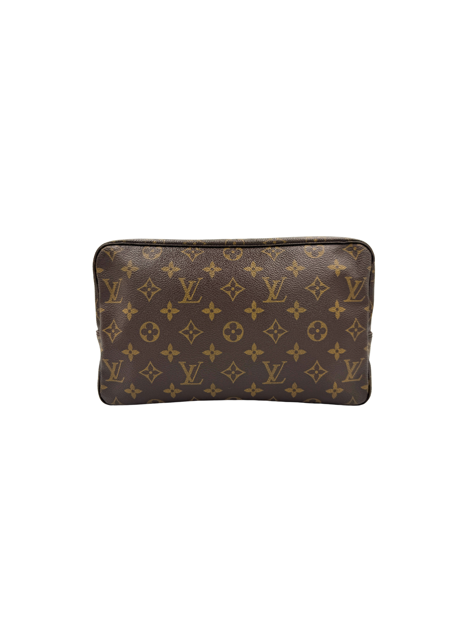Vintage Trousse Toilette 28 Travel Toiletry Case in Brown Monogram Coated Canvas