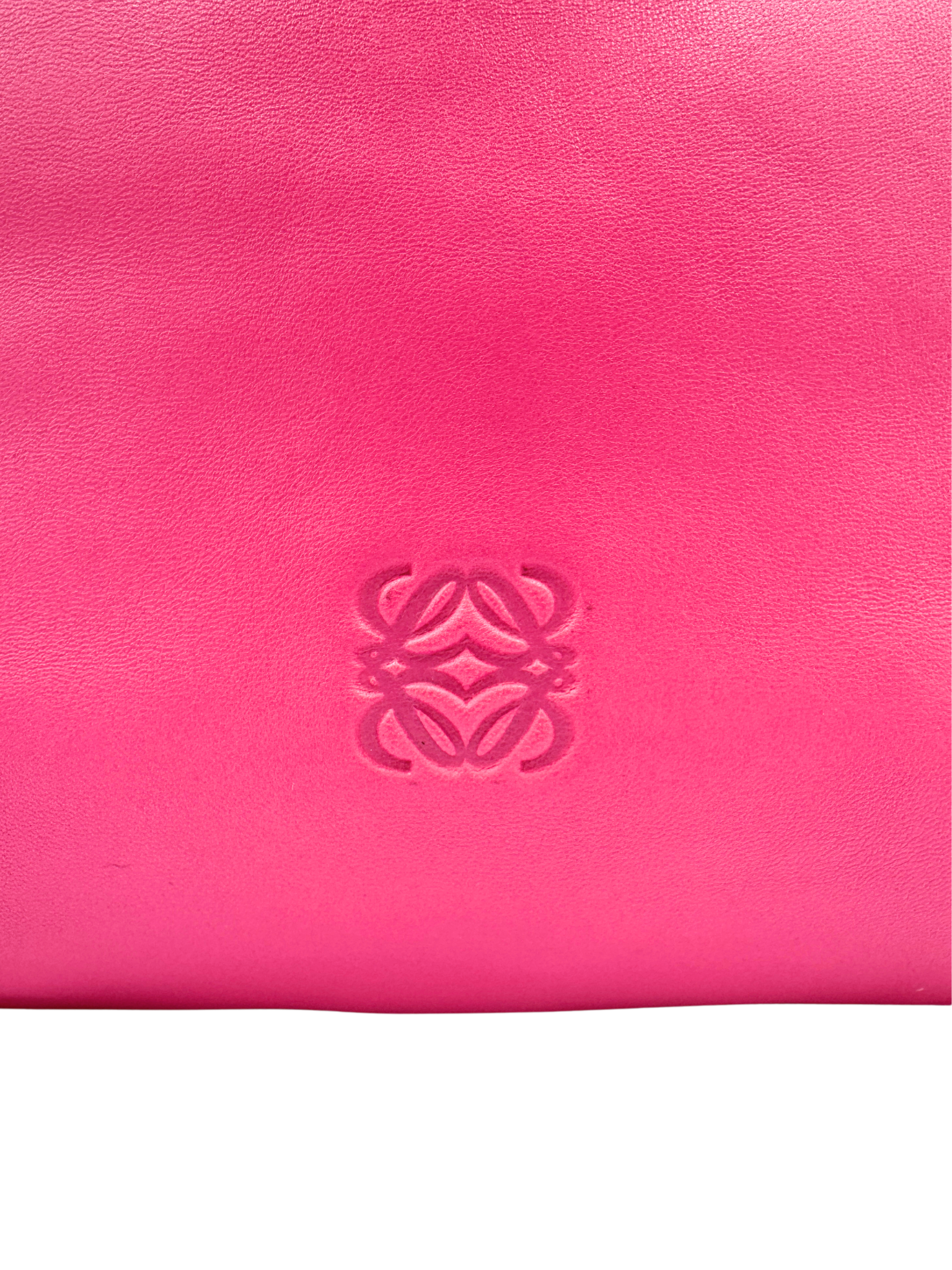 Vintage Anagram Logo Small East-West Shopping Tote Bag in Hot Pink Nappa Calfskin Leather