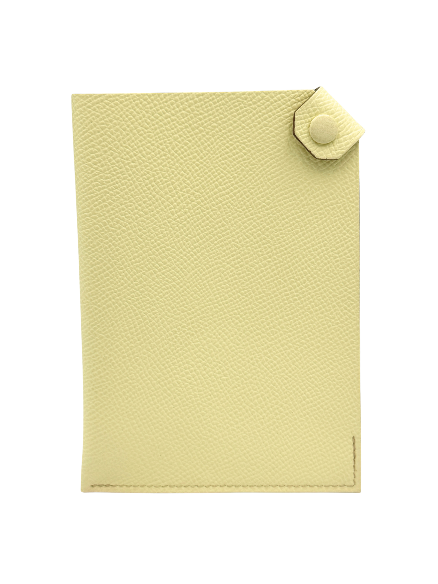 Tarmac Passport Holder in Jaune Milton Epsom Leather