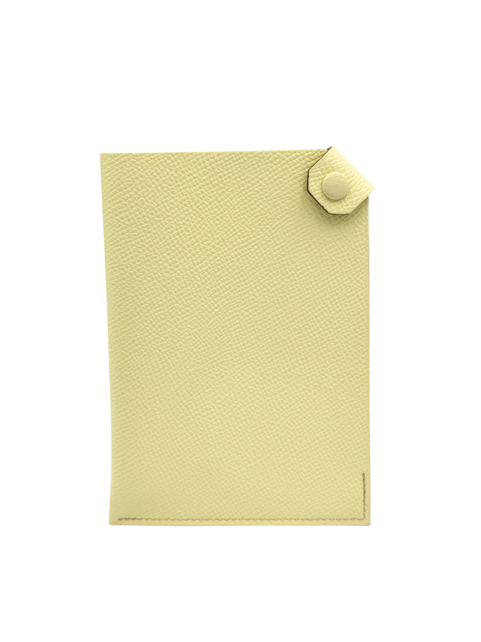 Tarmac Passport Holder in Jaune Milton Epsom Leather