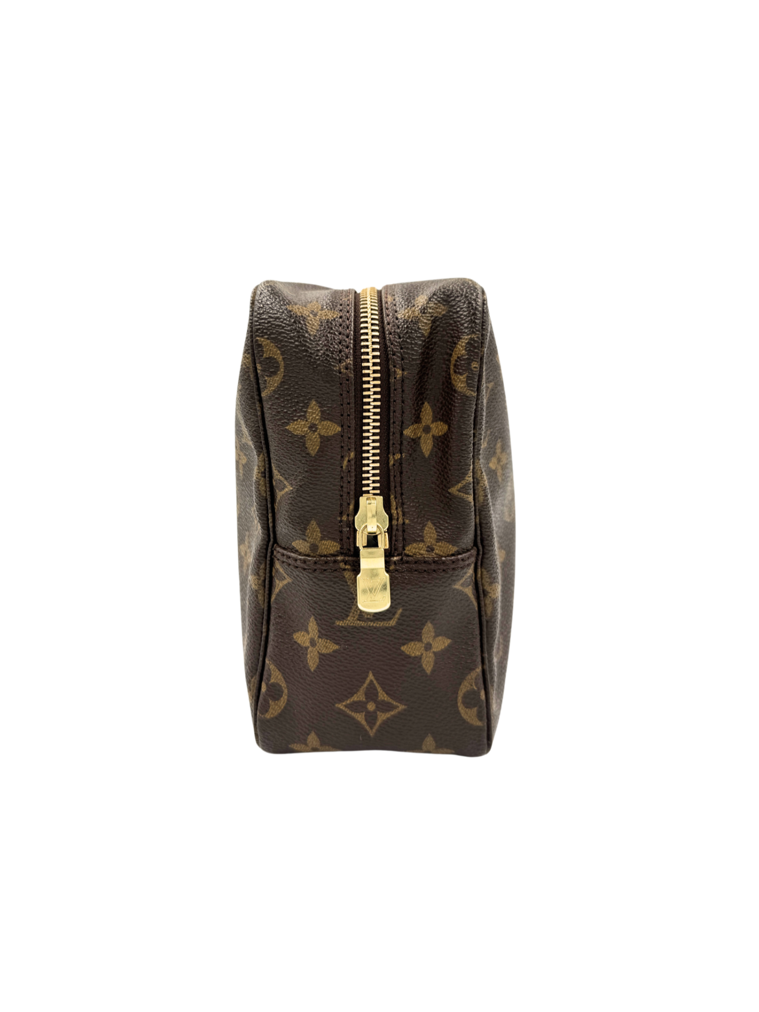 Vintage Trousse Toilette 28 Travel Toiletry Case in Brown Monogram Coated Canvas