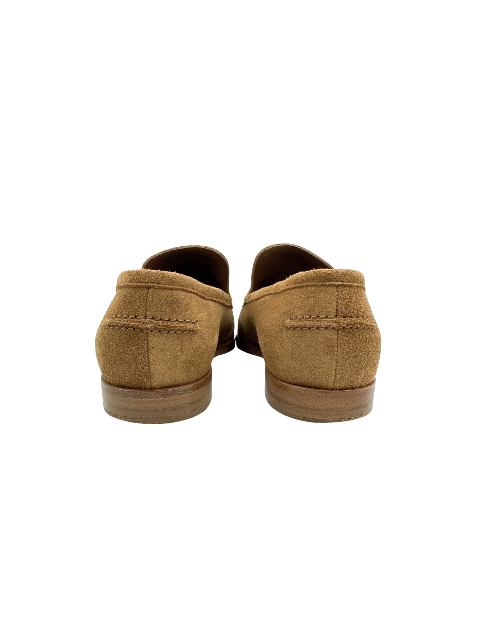 Size 38 2025 CC Logo Flat Loafers in Light Brown Suede
