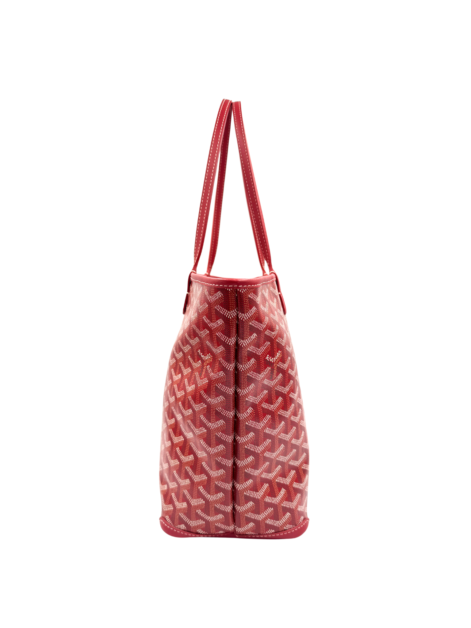 2025 Saint Louis PM Tote Bag in Red Goyardine/Leather