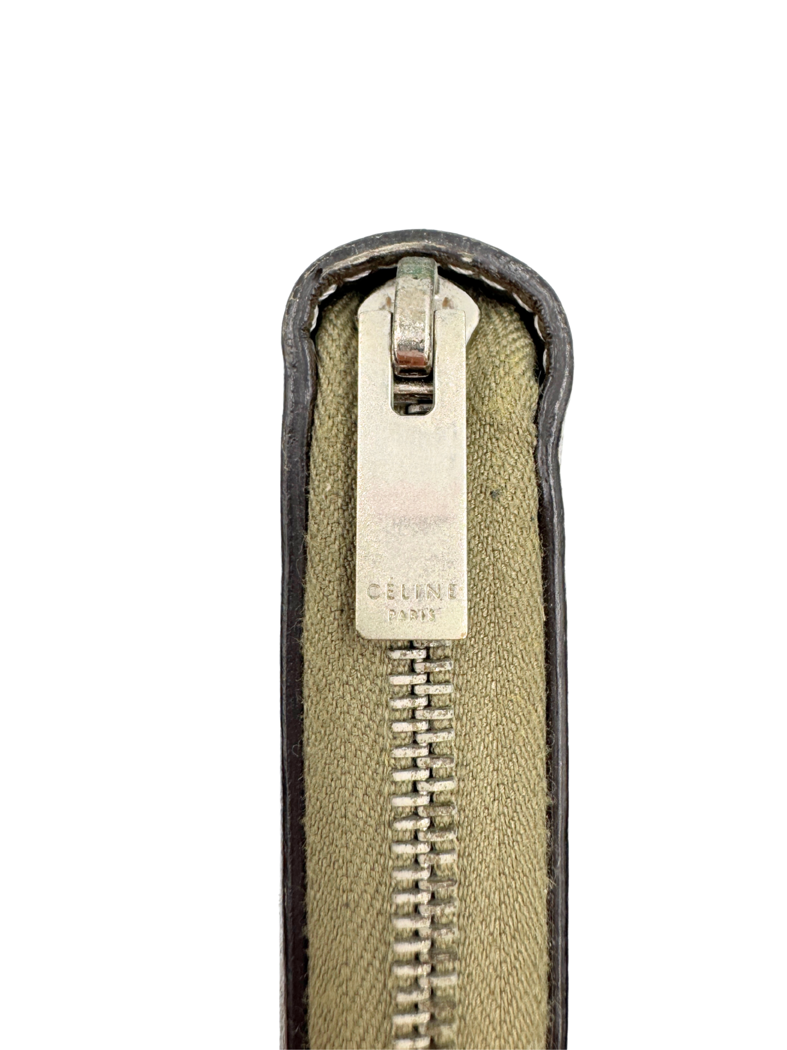 Long Continental Zip Around Wallet in Taupe Leather