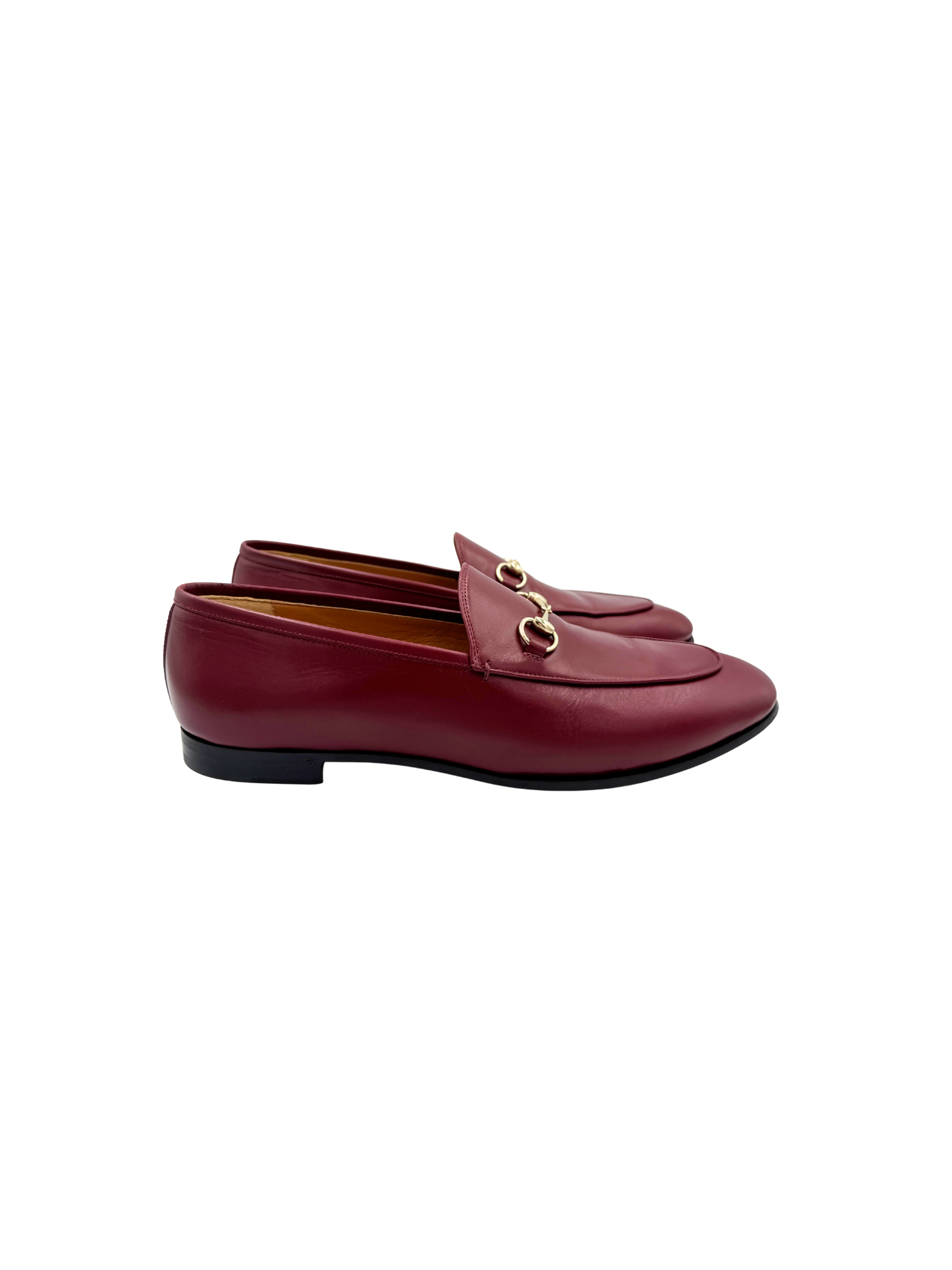 Size 42 Jordaan Horsebit Loafers in Rosso Ancora Burgundy Leather