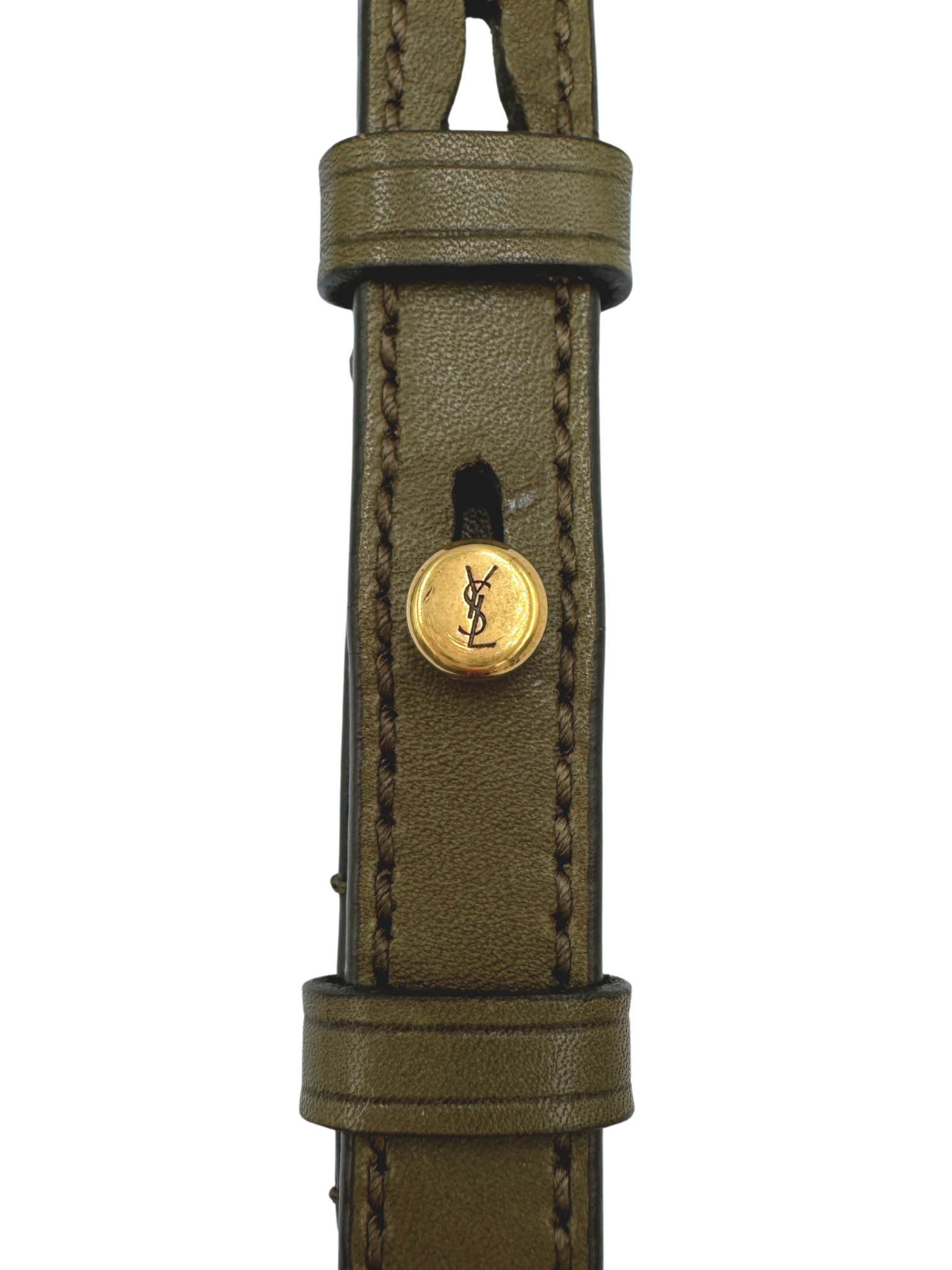 Small Kaia Crossbody Satchel Bag in Olive Green Leather