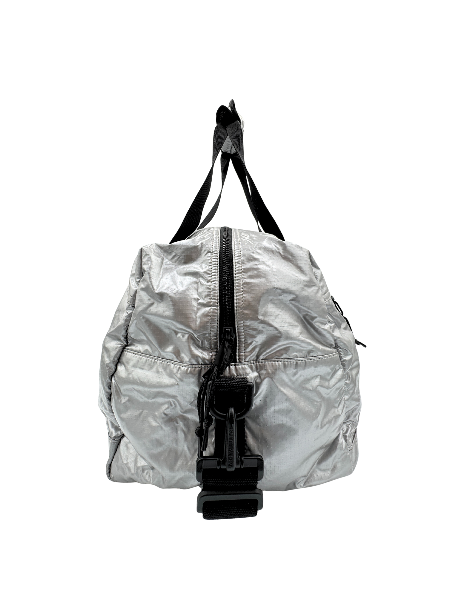 Nuxx City Weekender Puffy Duffel Bag in Silver Nylon Ripstop