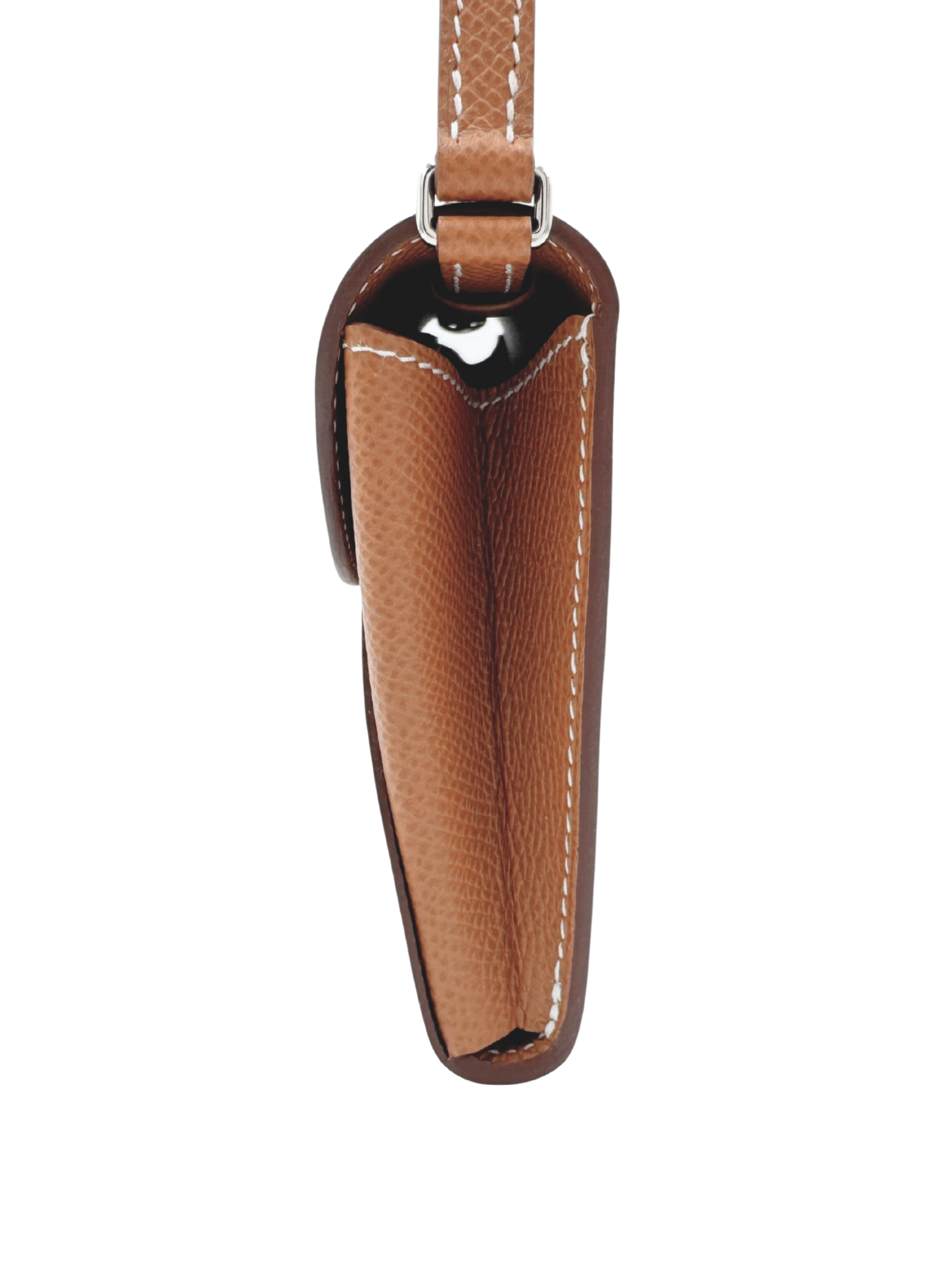 Maillon Wallet To Go with Chaine D'Ancre Buckle in Gold Epsom Leather with Palladium Hardware