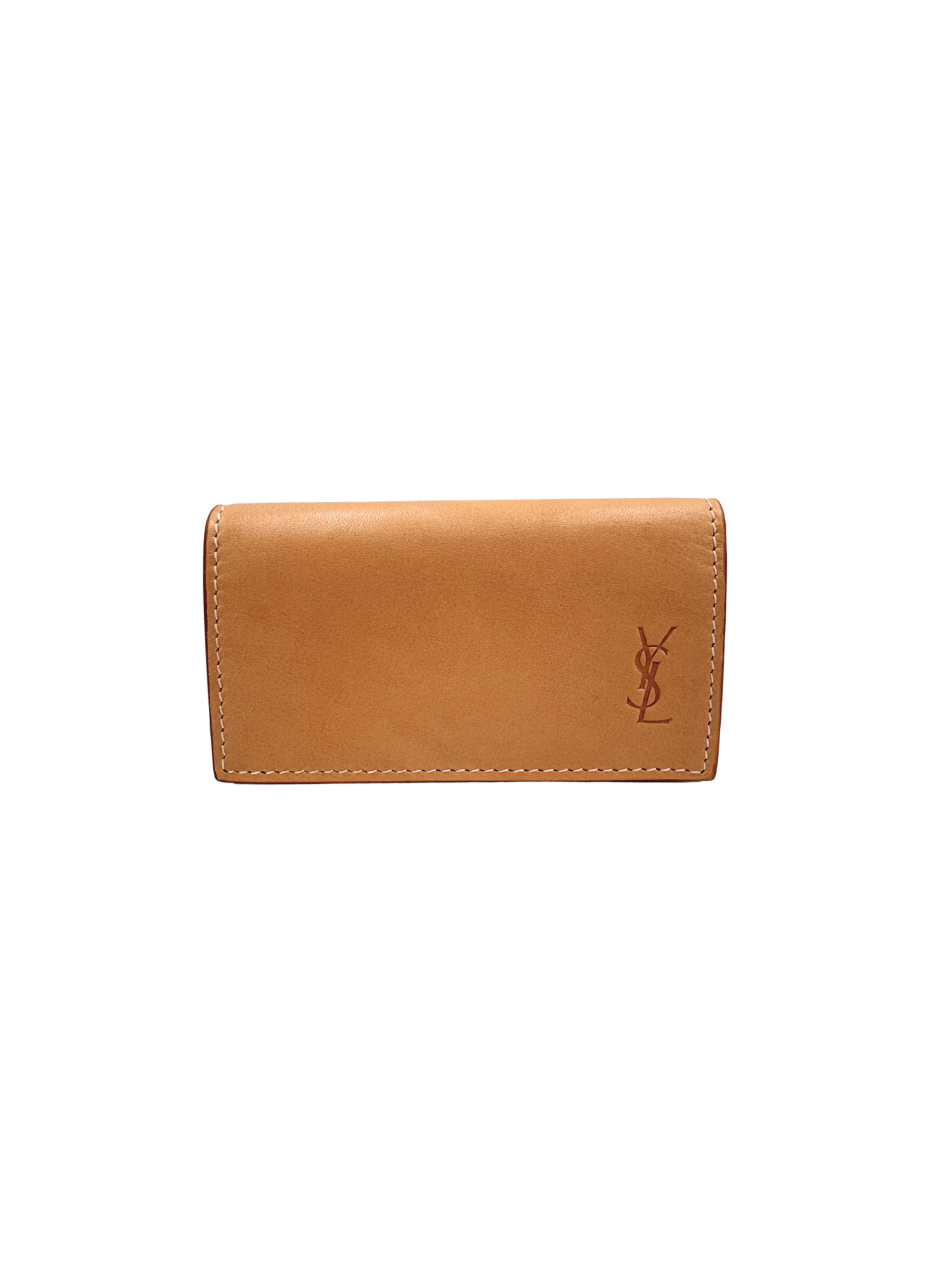 Slim Key Case Pouch in Tan Smooth Leather