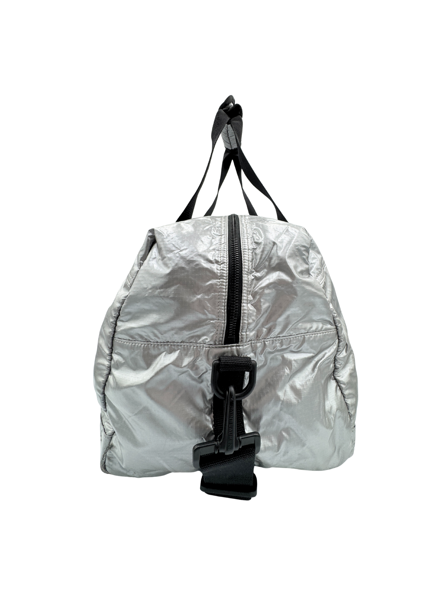Nuxx City Weekender Puffy Duffel Bag in Silver Nylon Ripstop