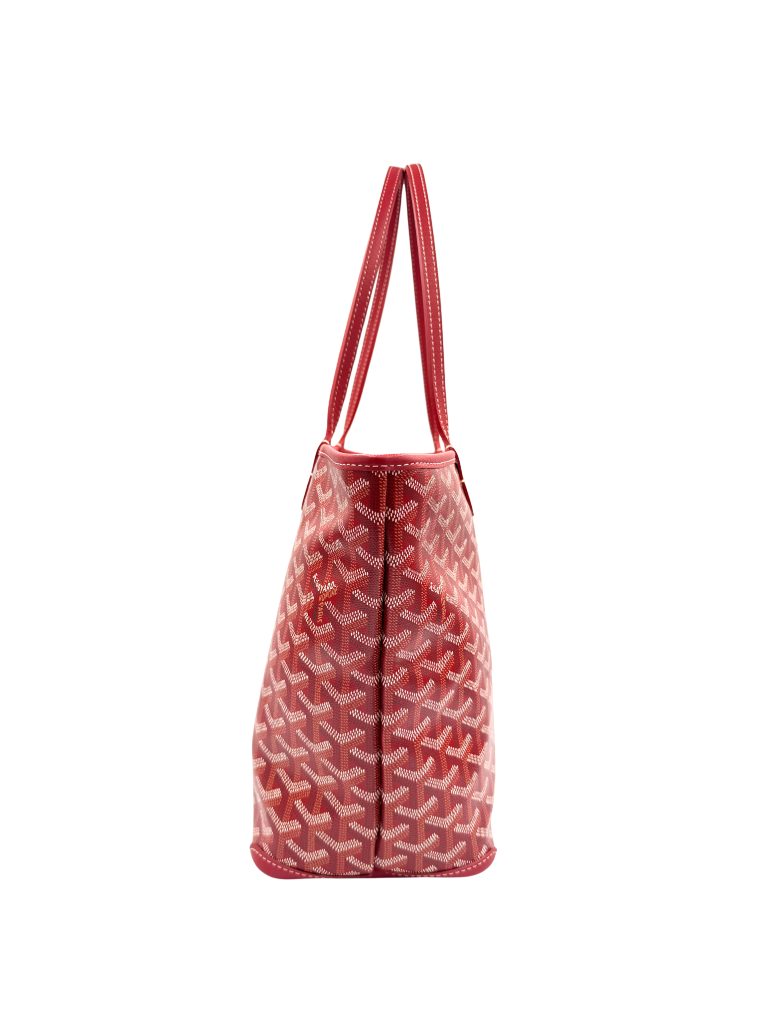 2025 Saint Louis PM Tote Bag in Red Goyardine/Leather