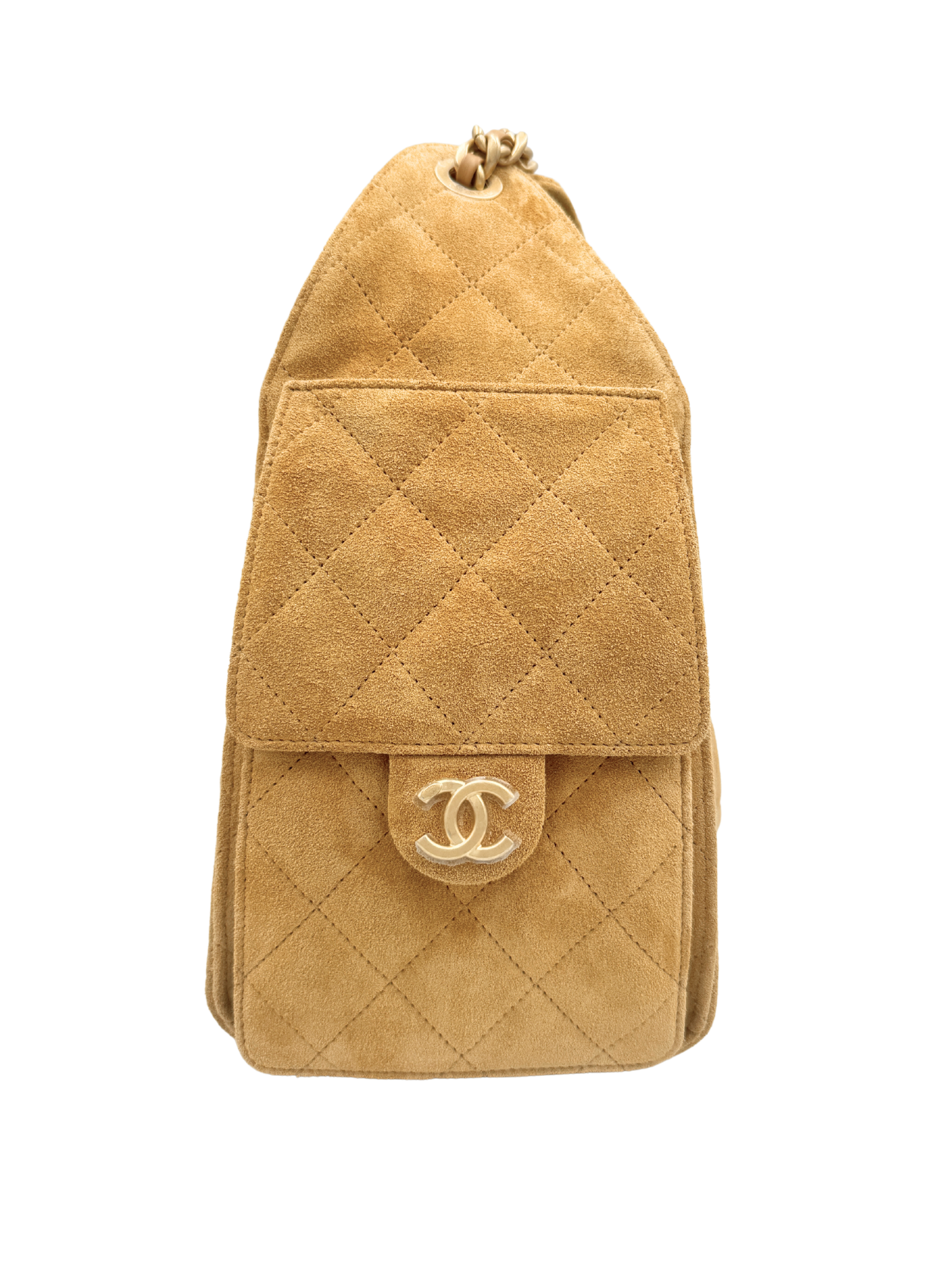 Small Chanel 25 Hobo Bag in Dark Beige Suede (Cruise 2025/2026 Collection)