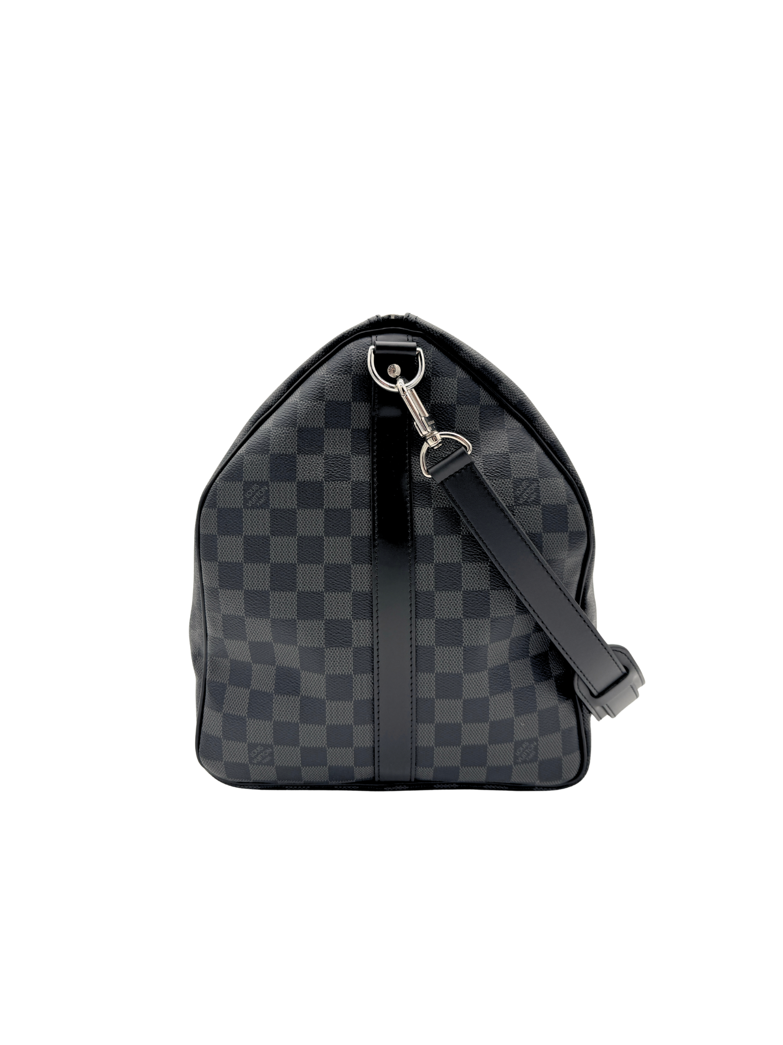 Louis Vuitton Keepall 55 Bandouliere Weekender Duffel Bag in Damier Graphite Coated Canvas