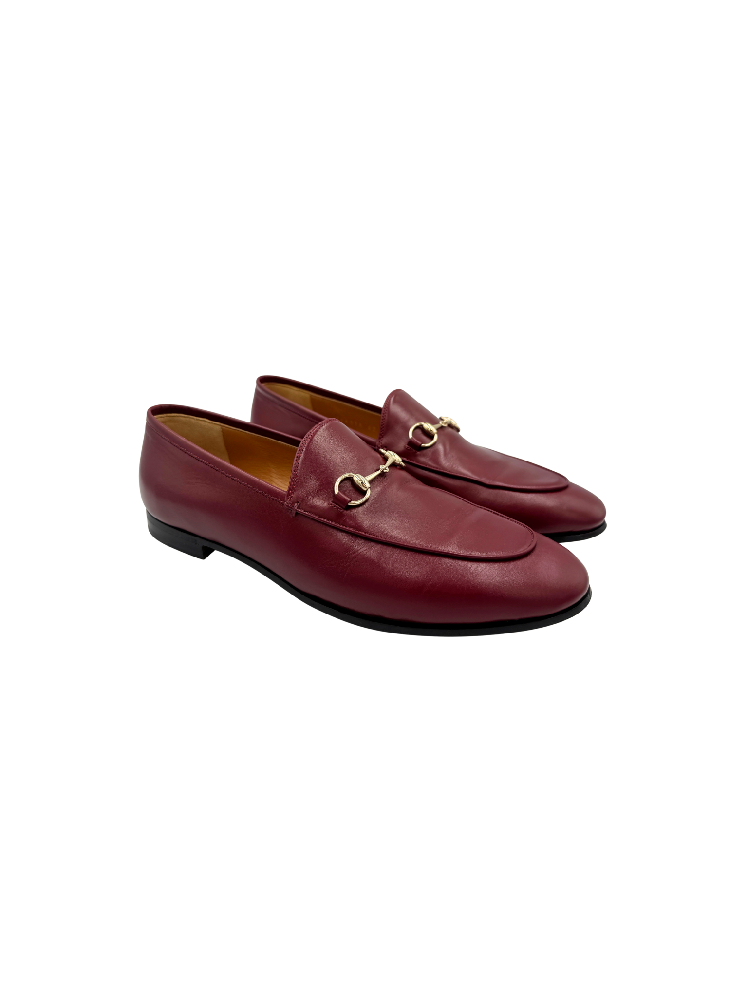 Size 42 Jordaan Horsebit Loafers in Rosso Ancora Burgundy Leather