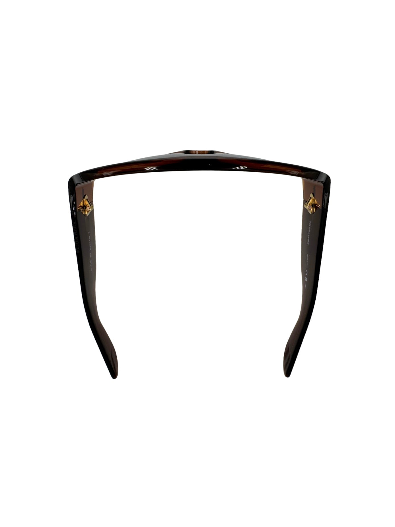 Shield Aviator Sunglasses in Brown Acetate