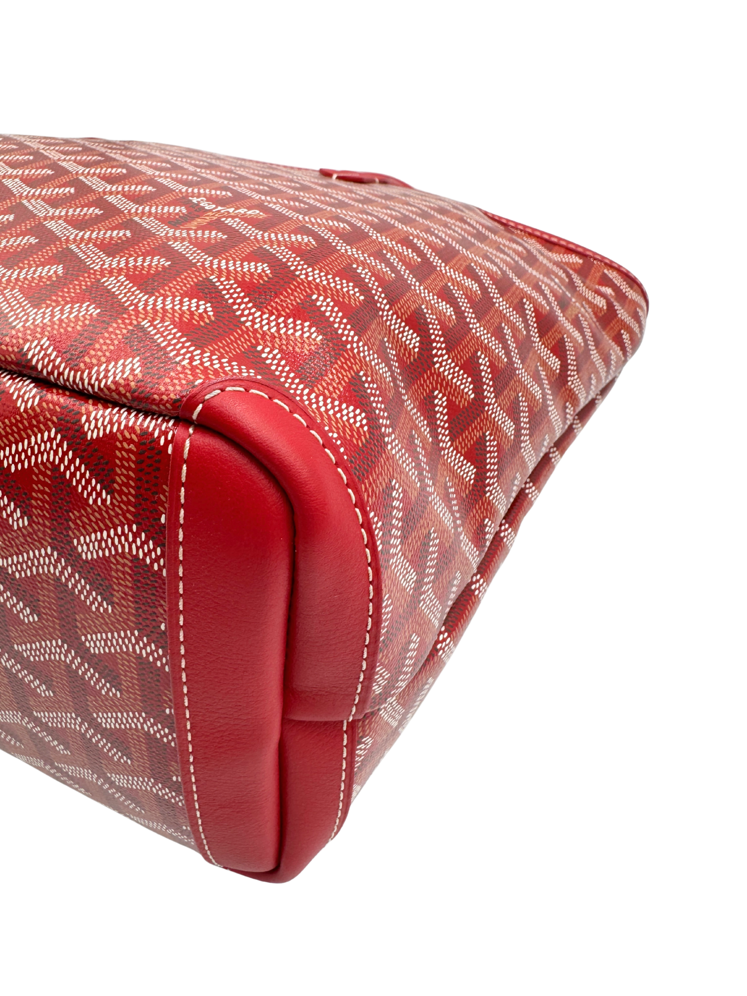 2025 Saint Louis PM Tote Bag in Red Goyardine/Leather