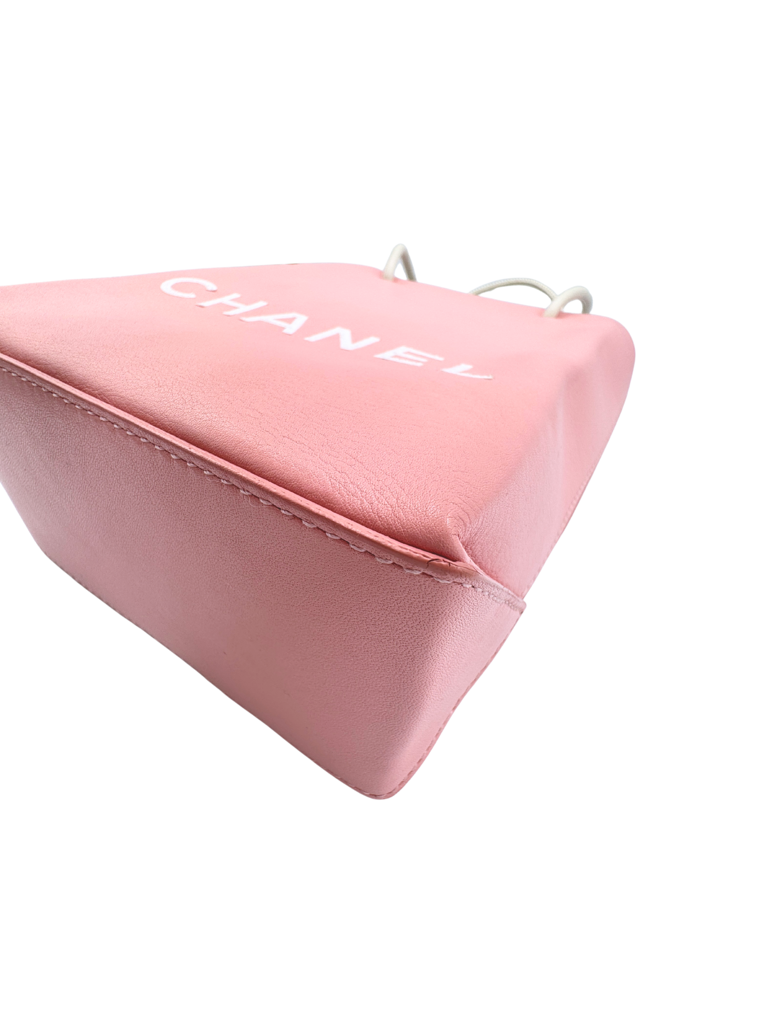 Runway Essential Small Shopping Tote Bag in Pink Calfskin Leather