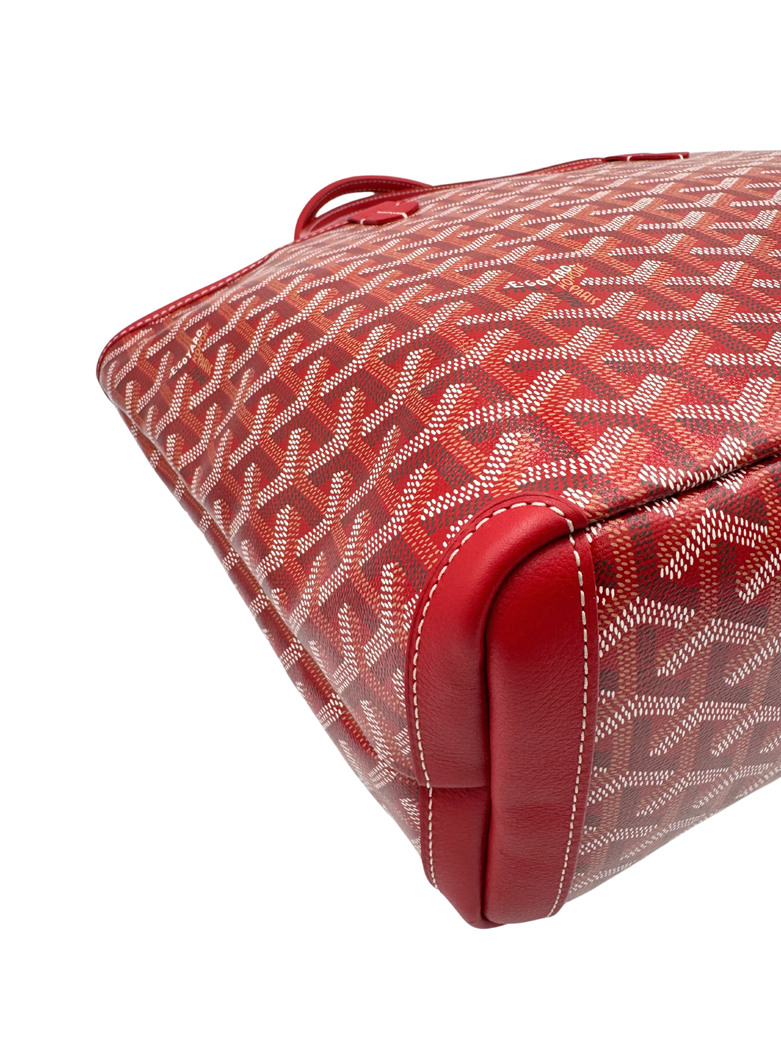 2025 Saint Louis PM Tote Bag in Red Goyardine/Leather