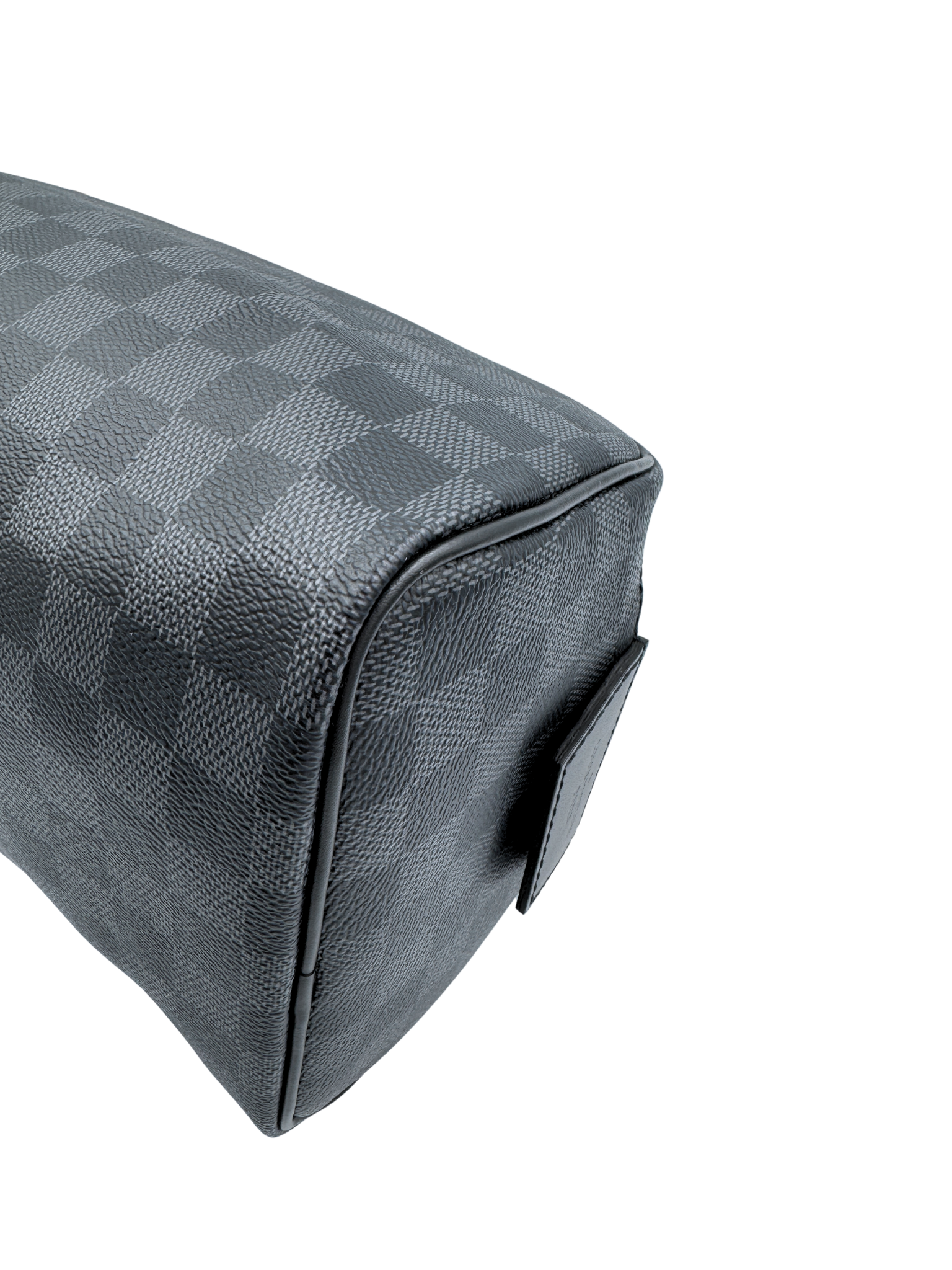 Dopp Kit Double-Zip Travel Toiletry Pouch / Travel Organizer in Damier Graphite Coated Canvas