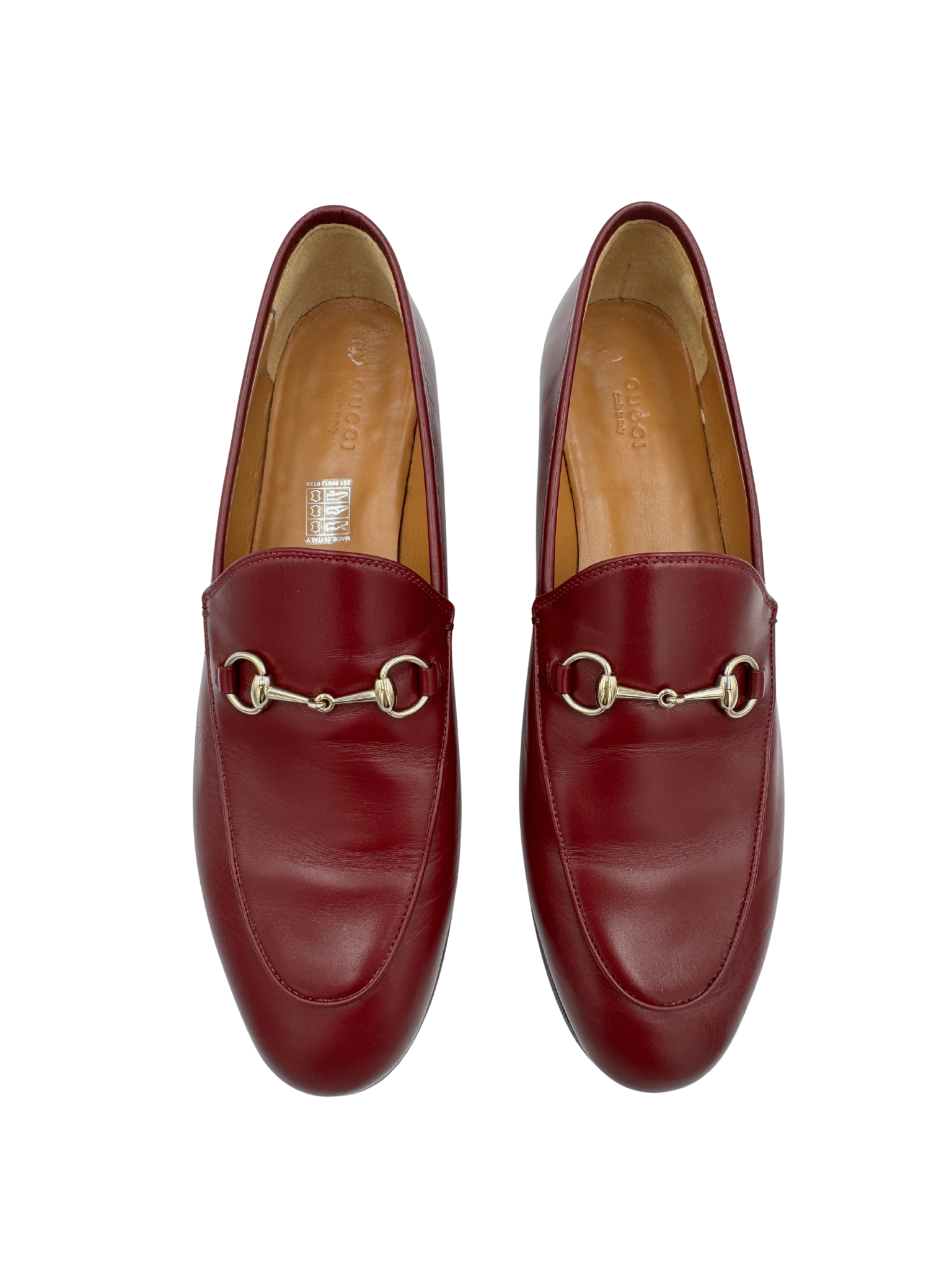 Size 42 Jordaan Horsebit Loafers in Rosso Ancora Burgundy Leather