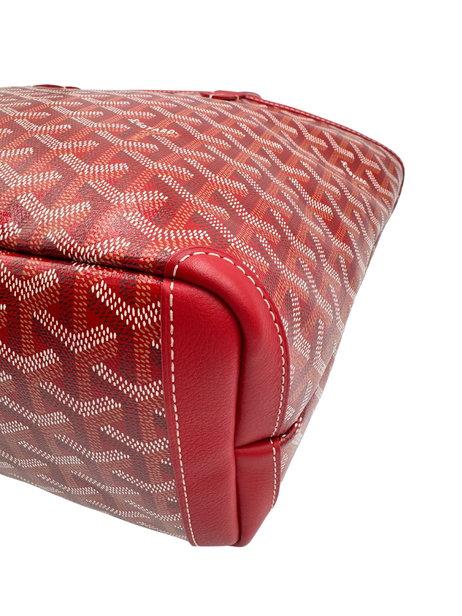 2025 Saint Louis PM Tote Bag in Red Goyardine/Leather